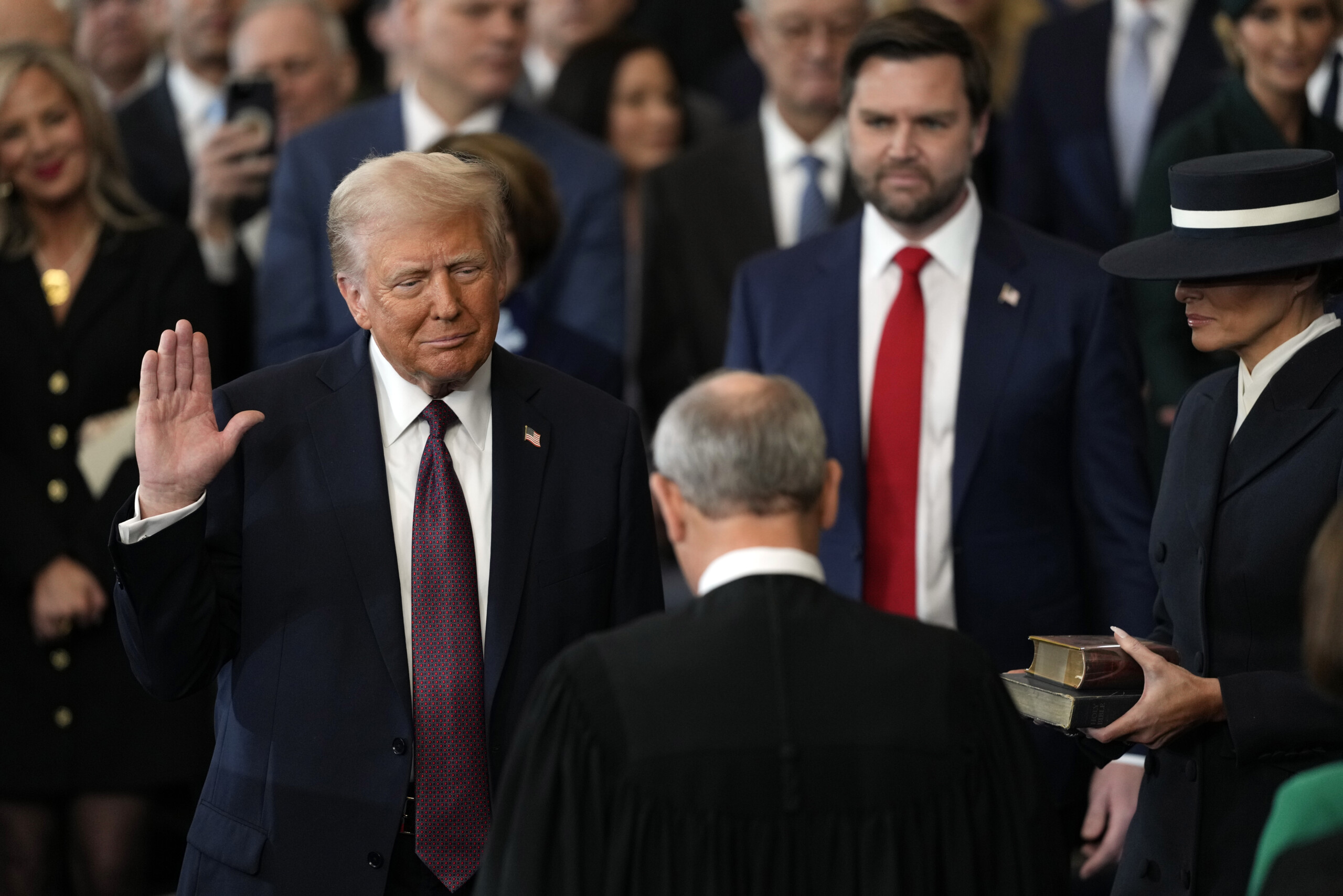 usa trump sworn in he is the 47th president of the united states scaled