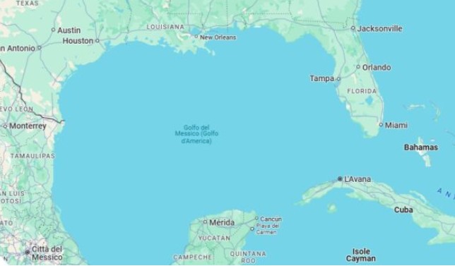 usa on apple maps gulf of mexico becomes gulf of america