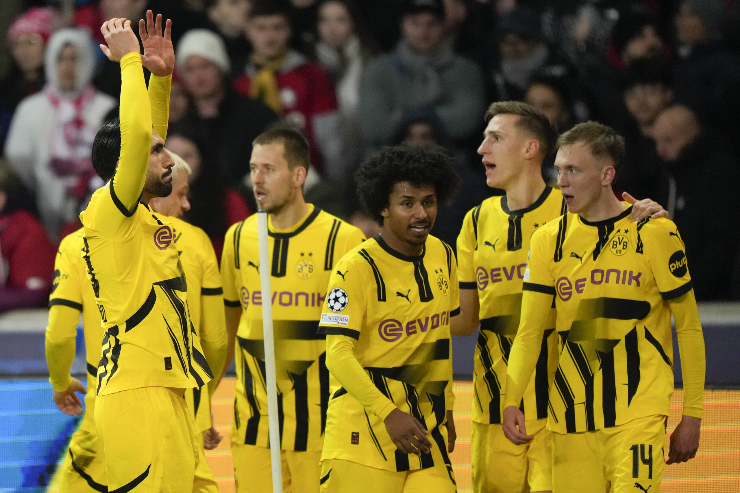 champions borussia dortmund in the quarter finals lille beaten 2 1 at home scaled