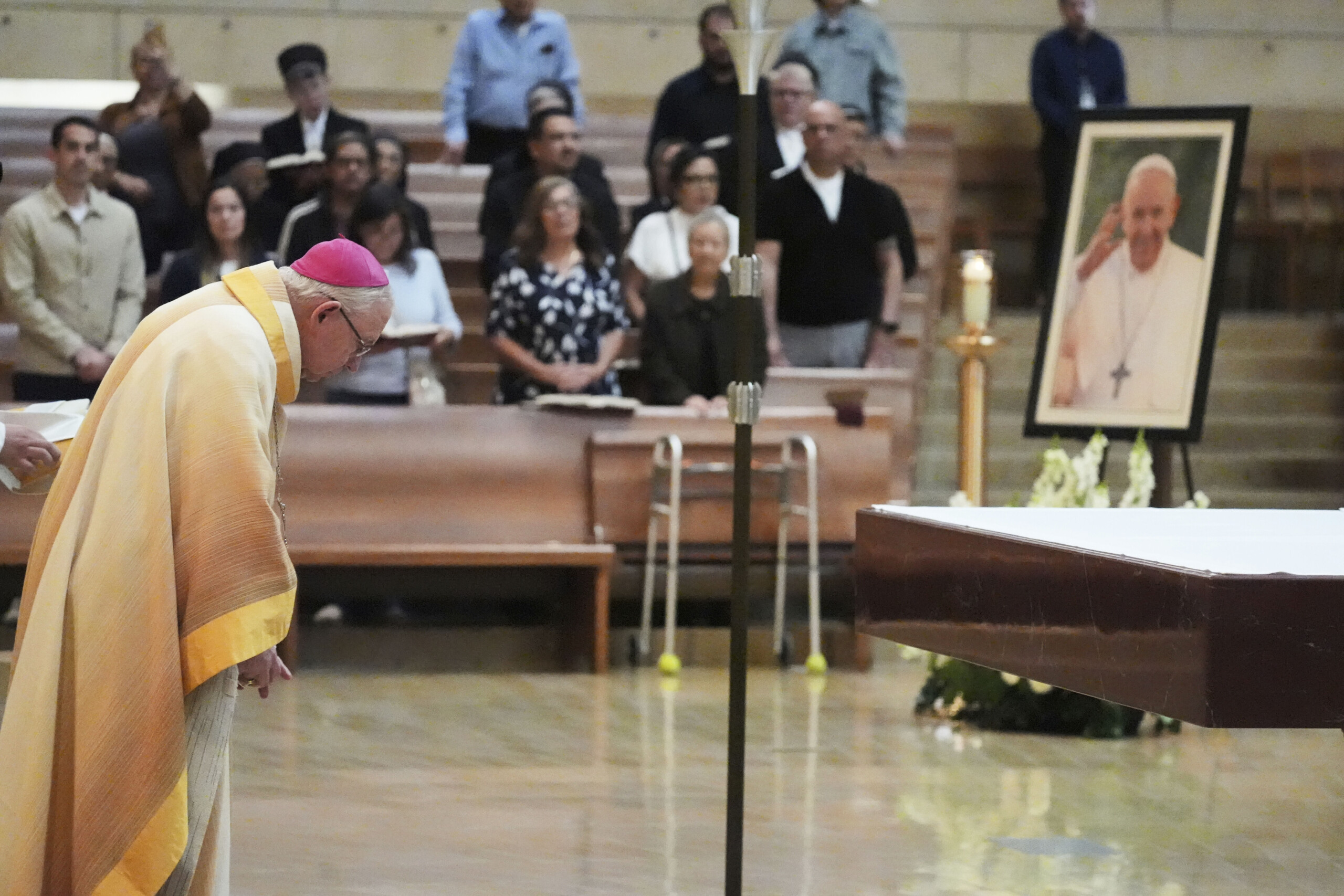 pope francis body transferred to chapel of santa marta scaled