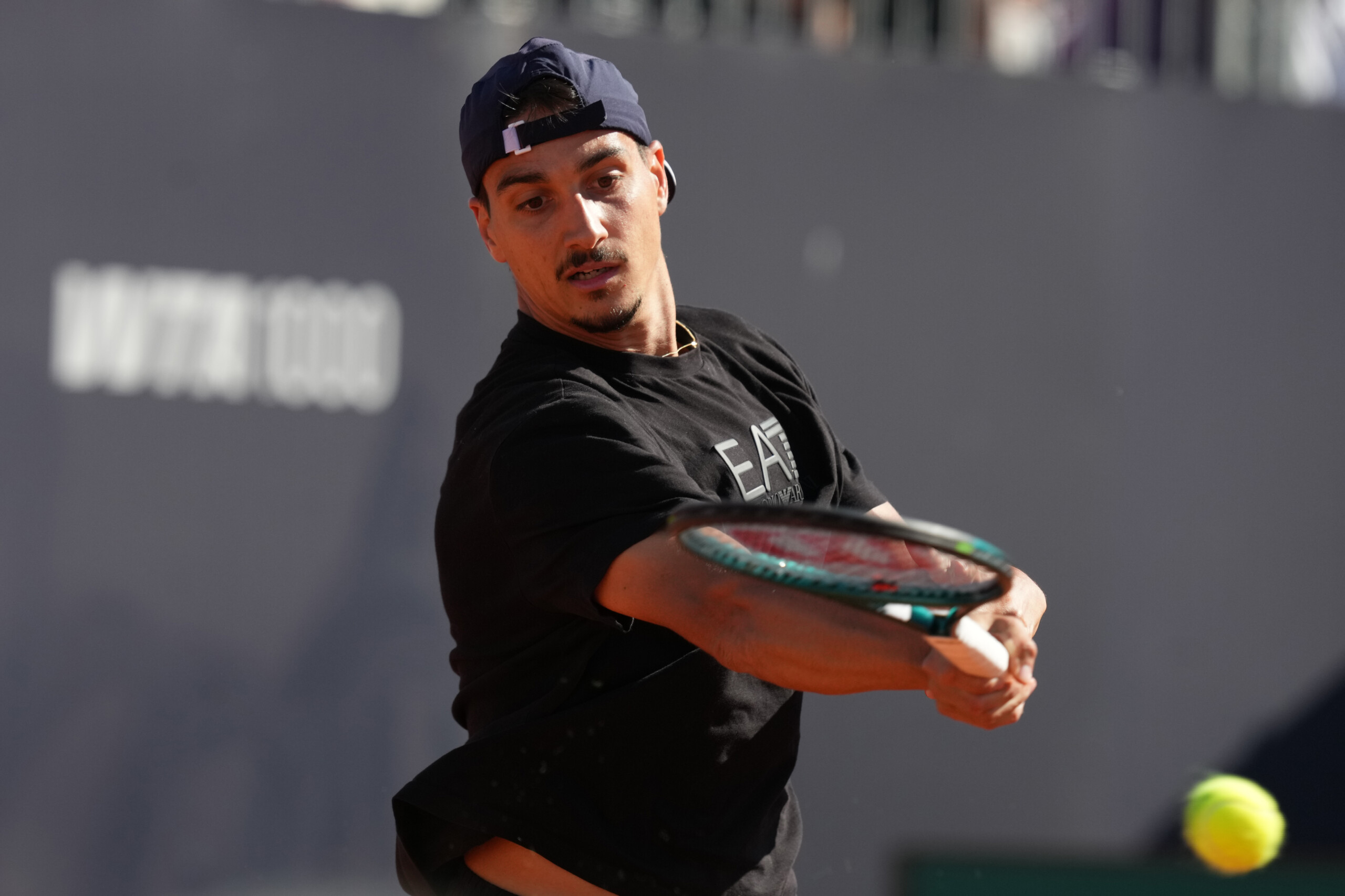 malago presents sonego with collare doro award for davis cup victory scaled