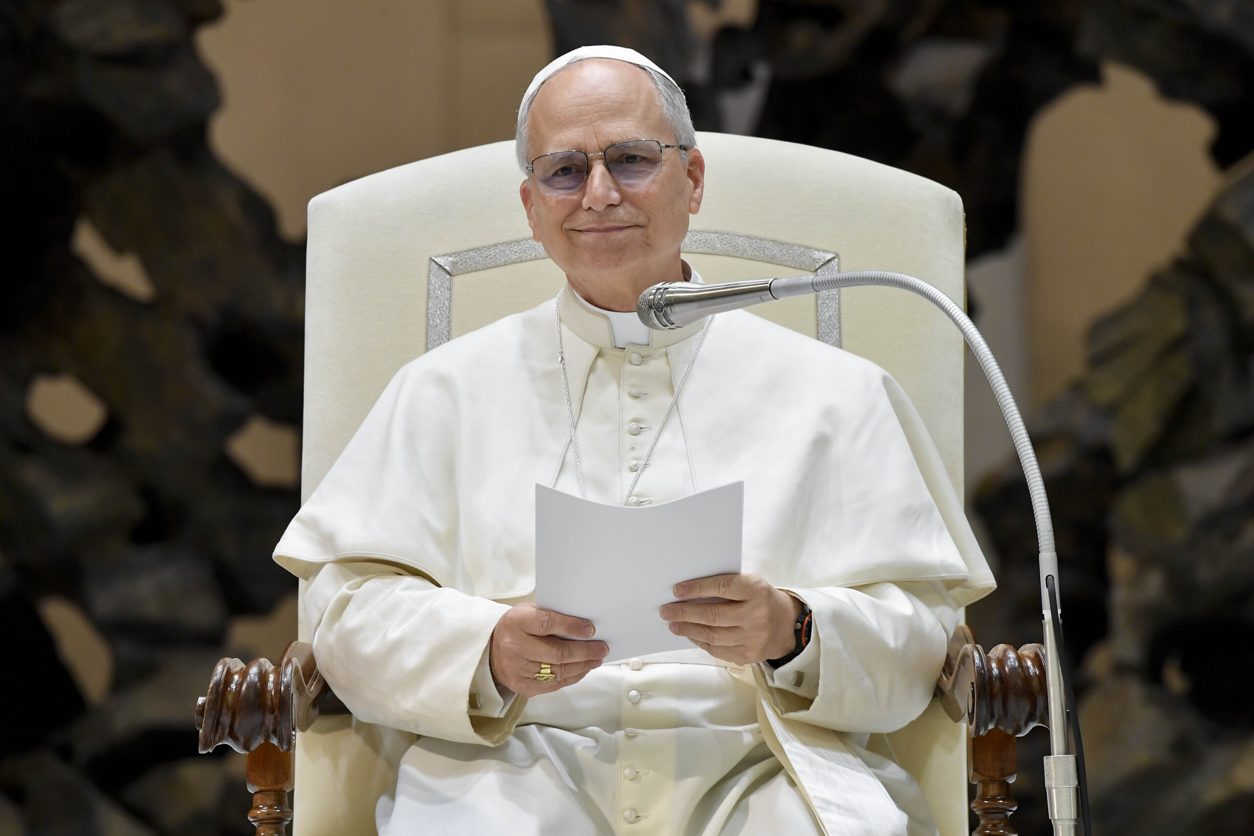 pope meeting between leo xiv and sinner in the rooms behind the paul vi hall the poggi family extravagant hypotheses from the public prosecutor they are ignoring the rulings scaled