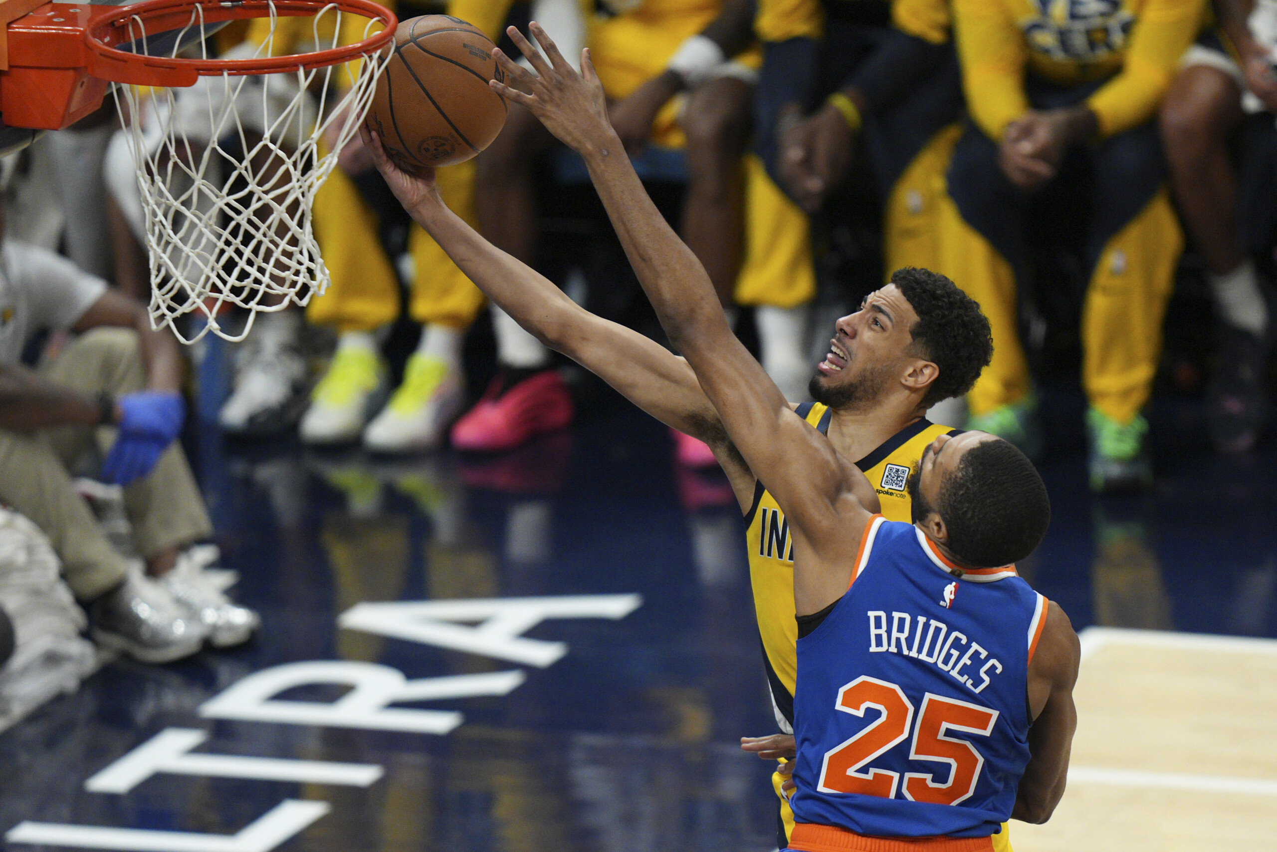 basketball nba playoffs indiana wins game 6 and reaches finals new york falls 125 108 scaled