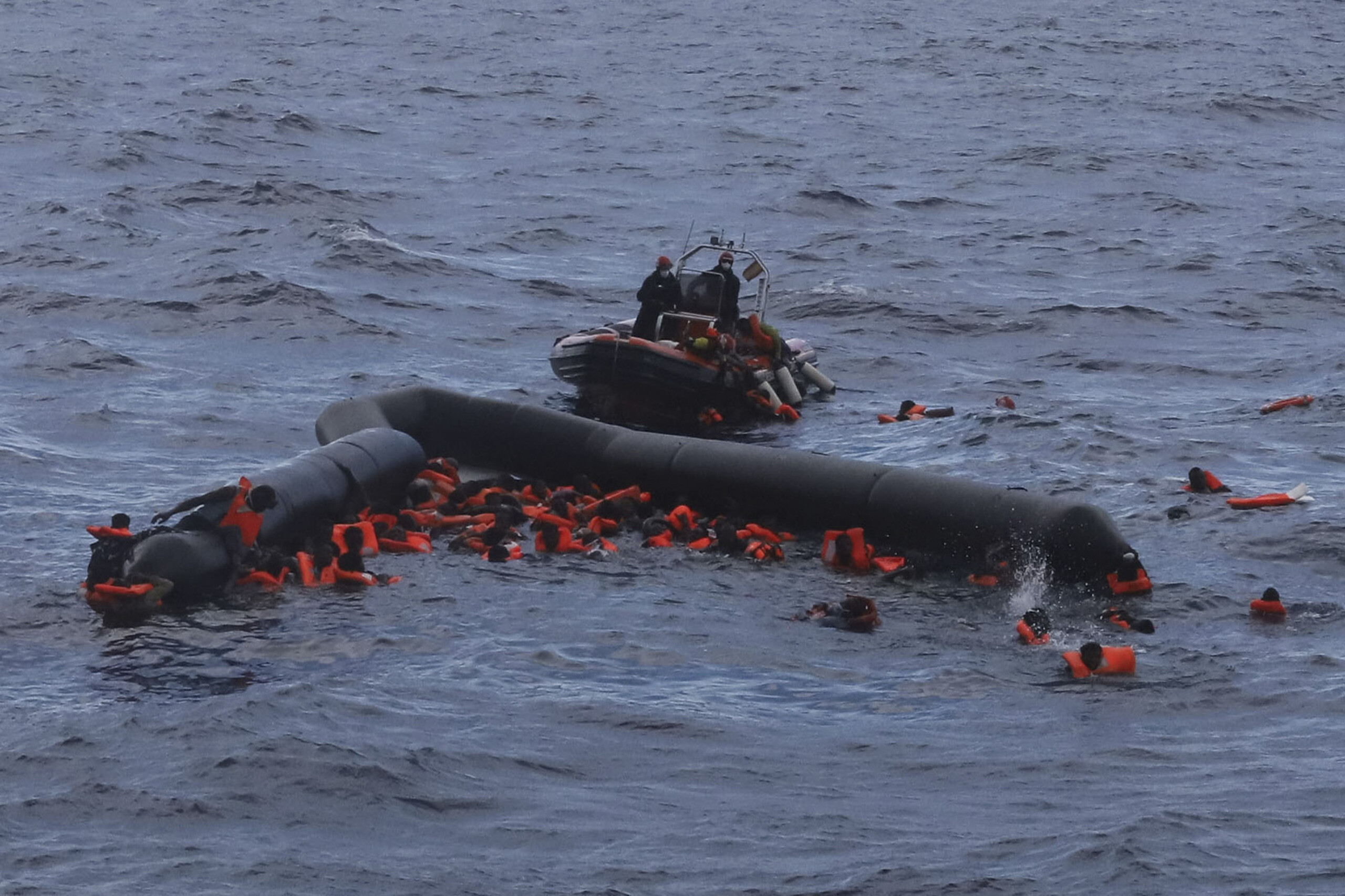 migrants open arms rescues another 109 from the sailing ship astral 4 found in the water scaled