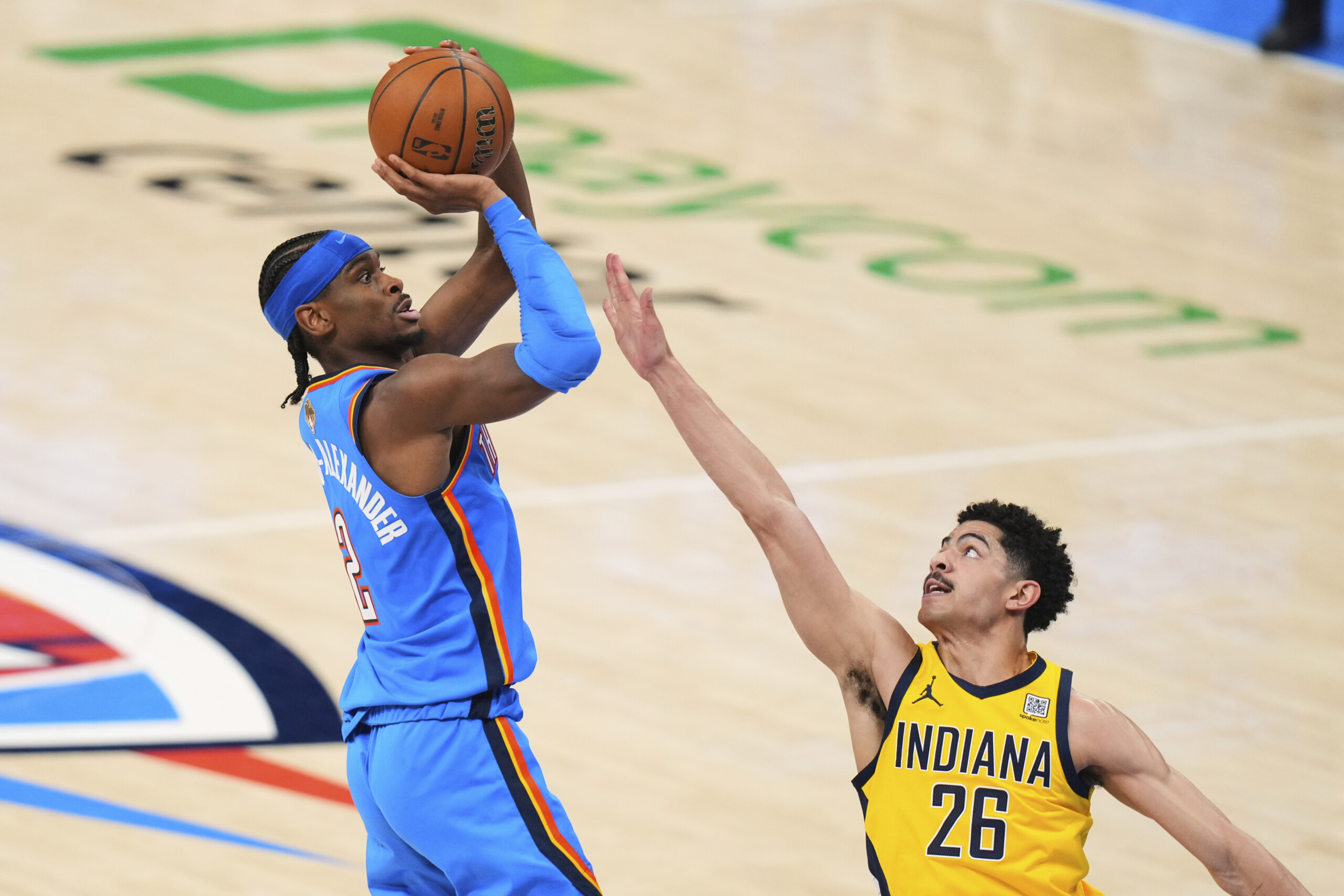 nba finals oklahoma beats indiana in game 2 series tied scaled