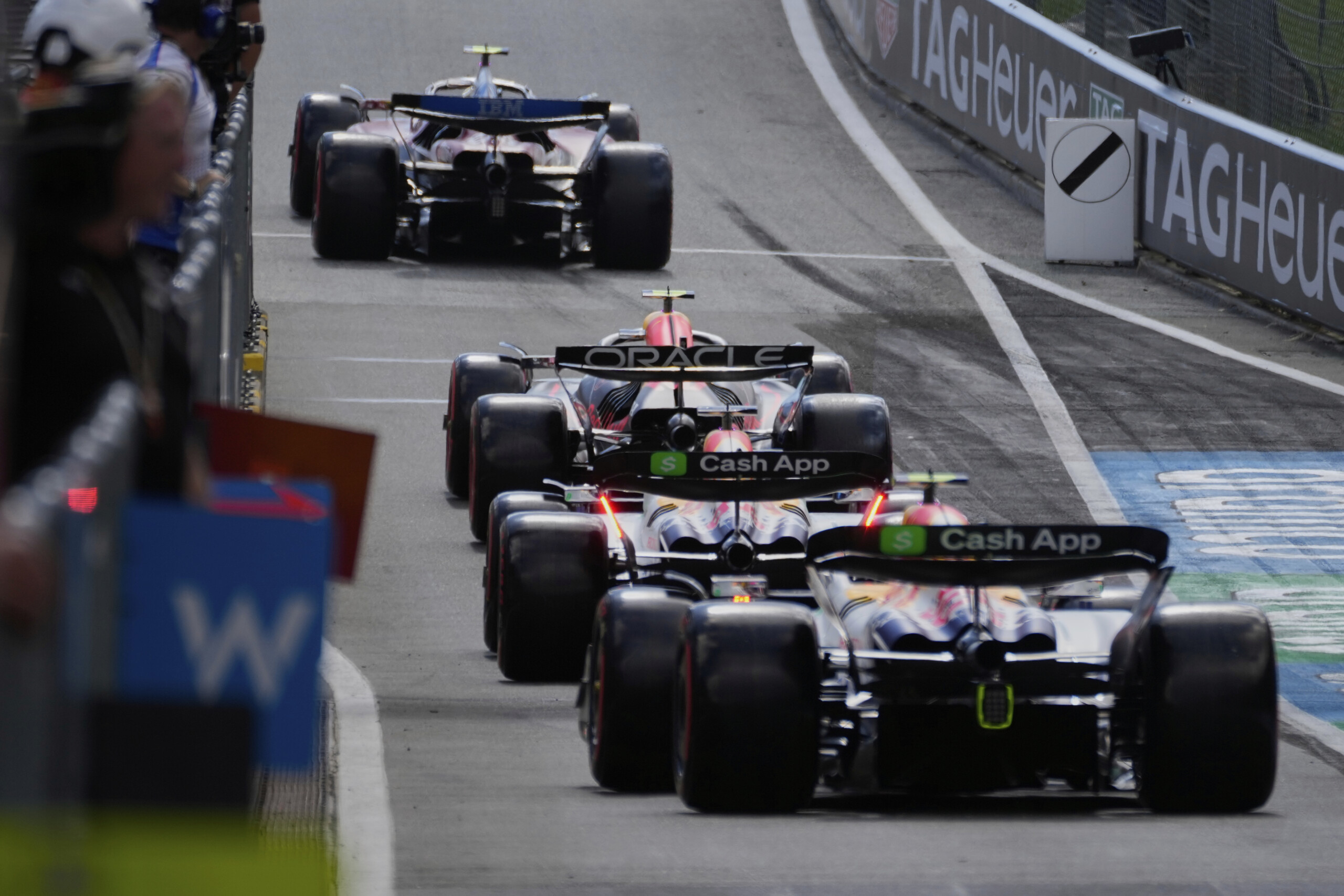 f1 accident on the austrian gp track advertising arch collapses scaled