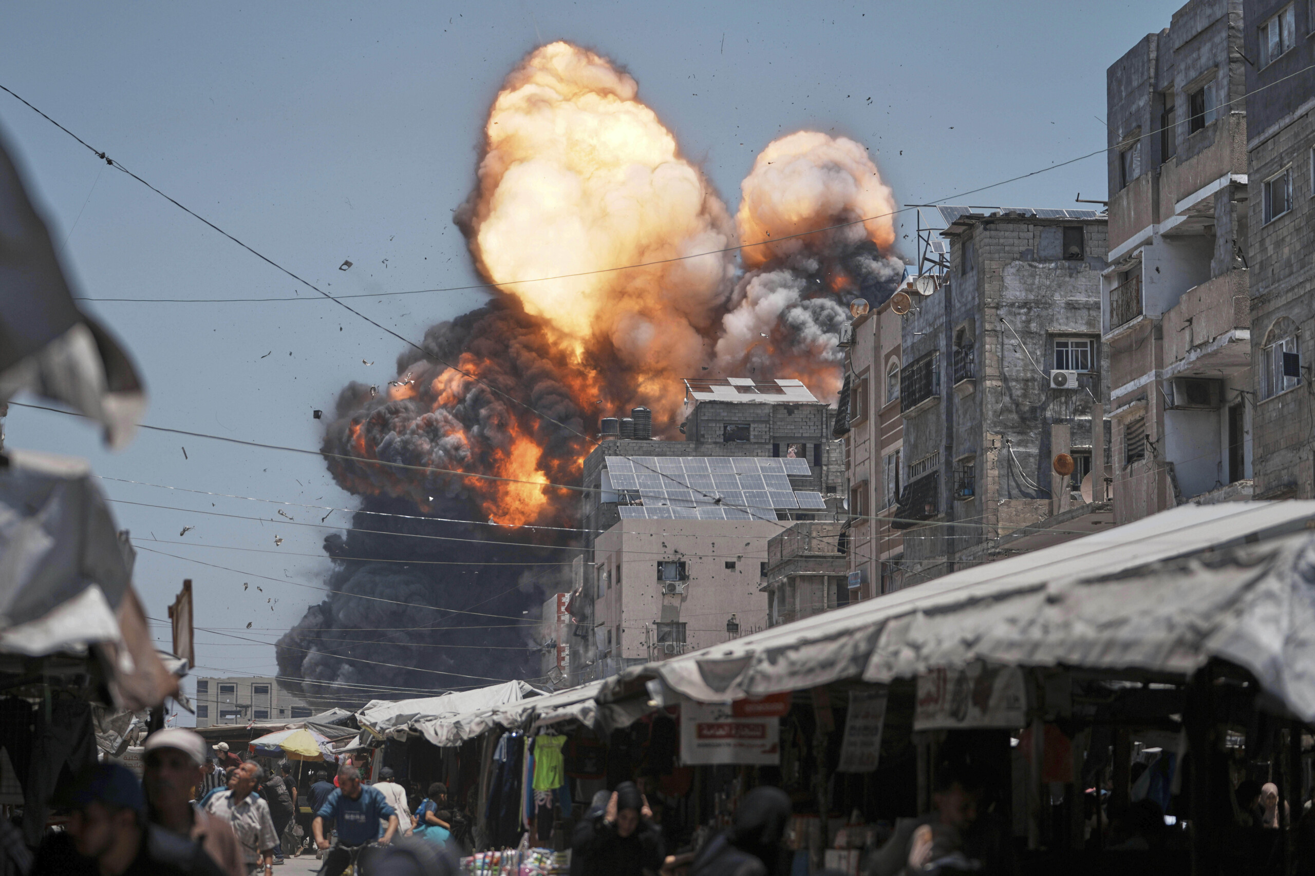 middle east dead and wounded in israeli raid on gaza city scaled