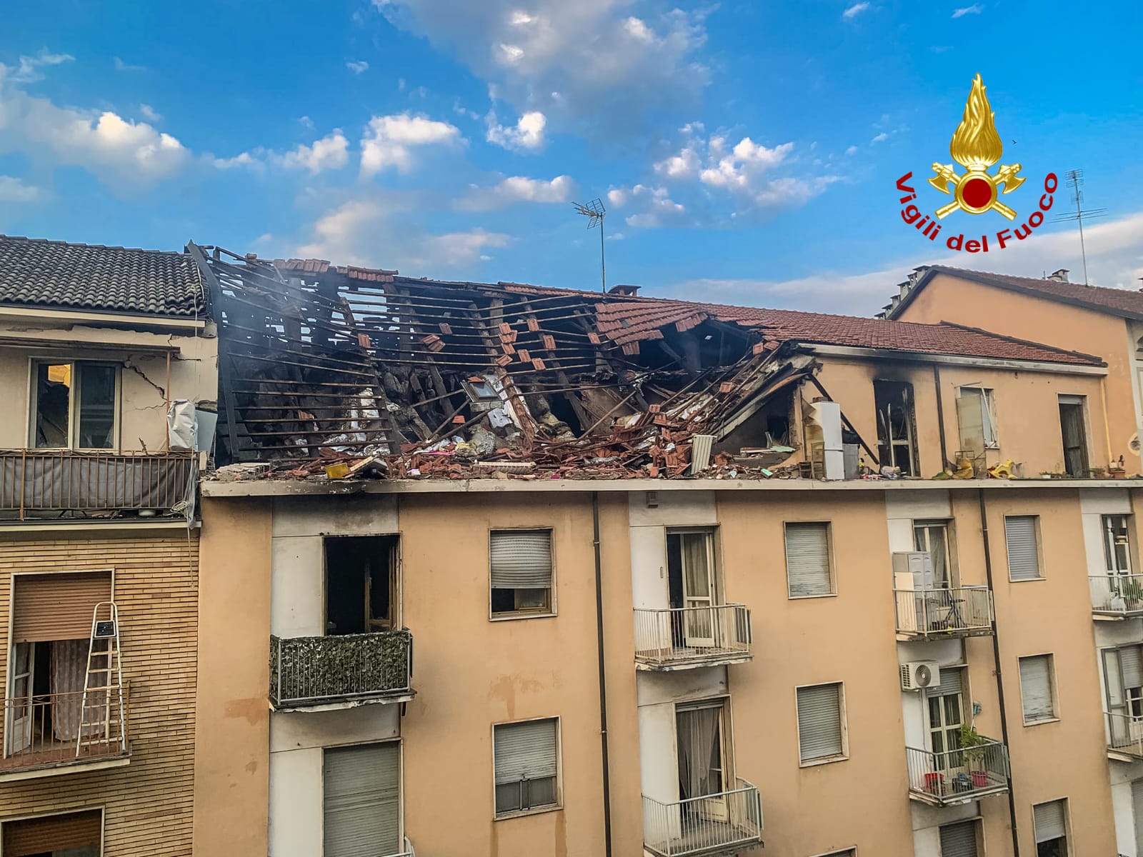 turin explosion in via nizza building was intentional one arrest made