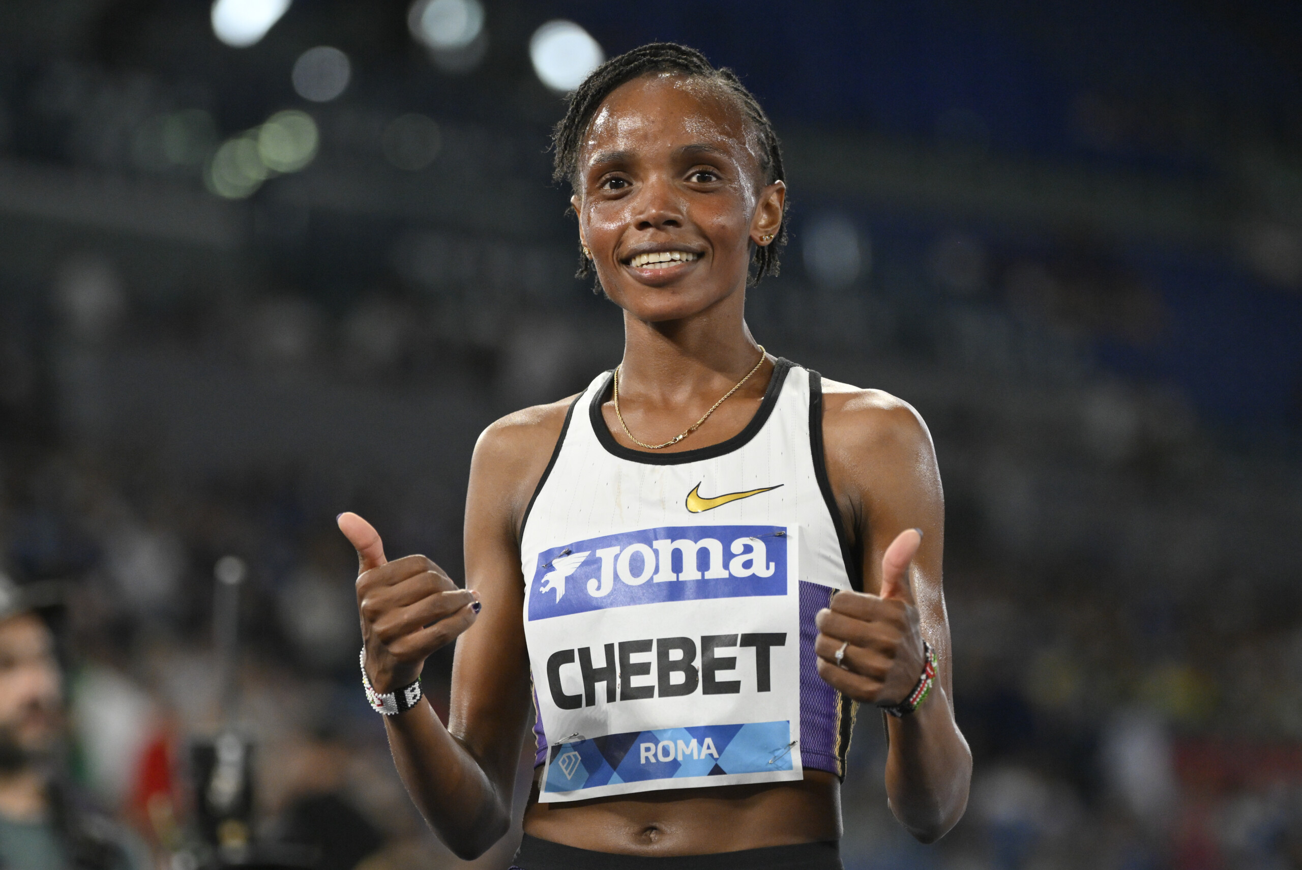 athletics chebet sets world record in the 5000 metres scaled