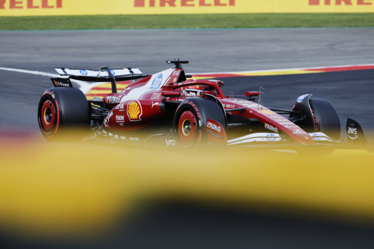 f1 leclerc a mixed day but ferrari feels good on track
