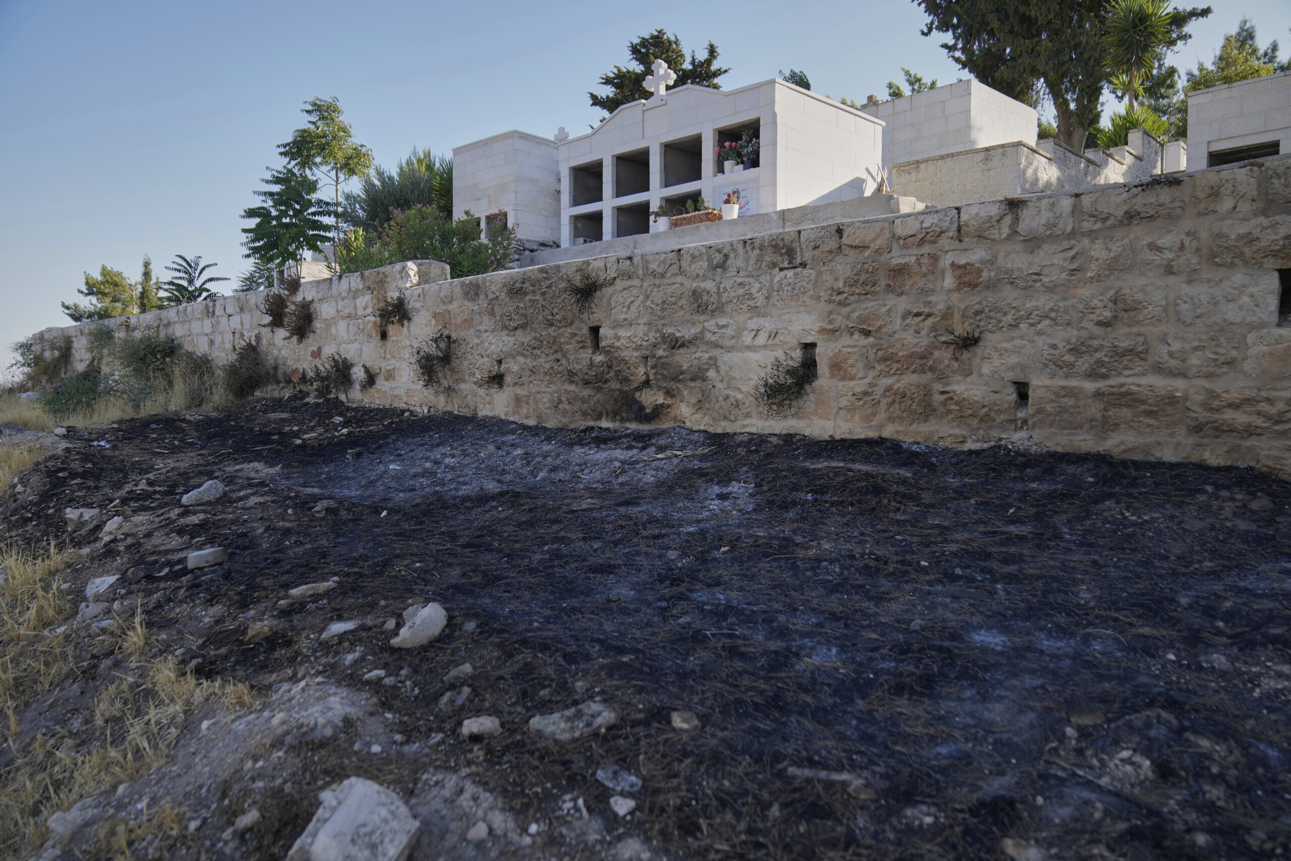 middle east settlers attack taybeh setting two cars on fire scaled
