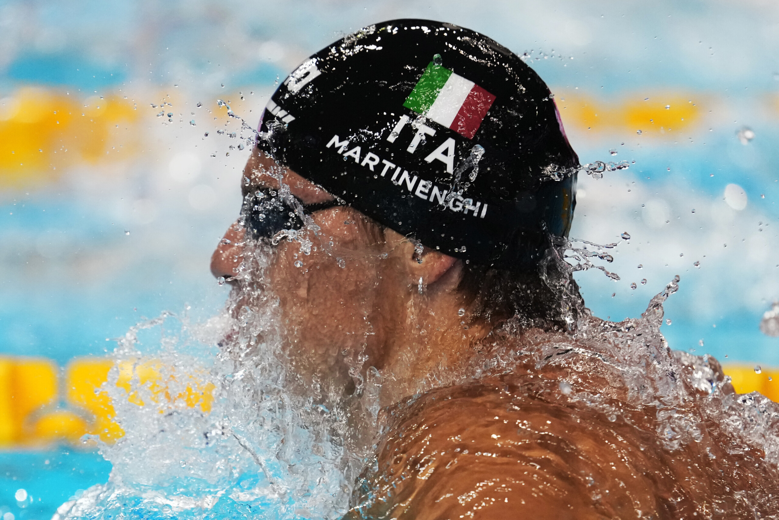 singapore world swimming championships martinenghi wins silver in the 100m breaststroke gold goes to chinas qin scaled