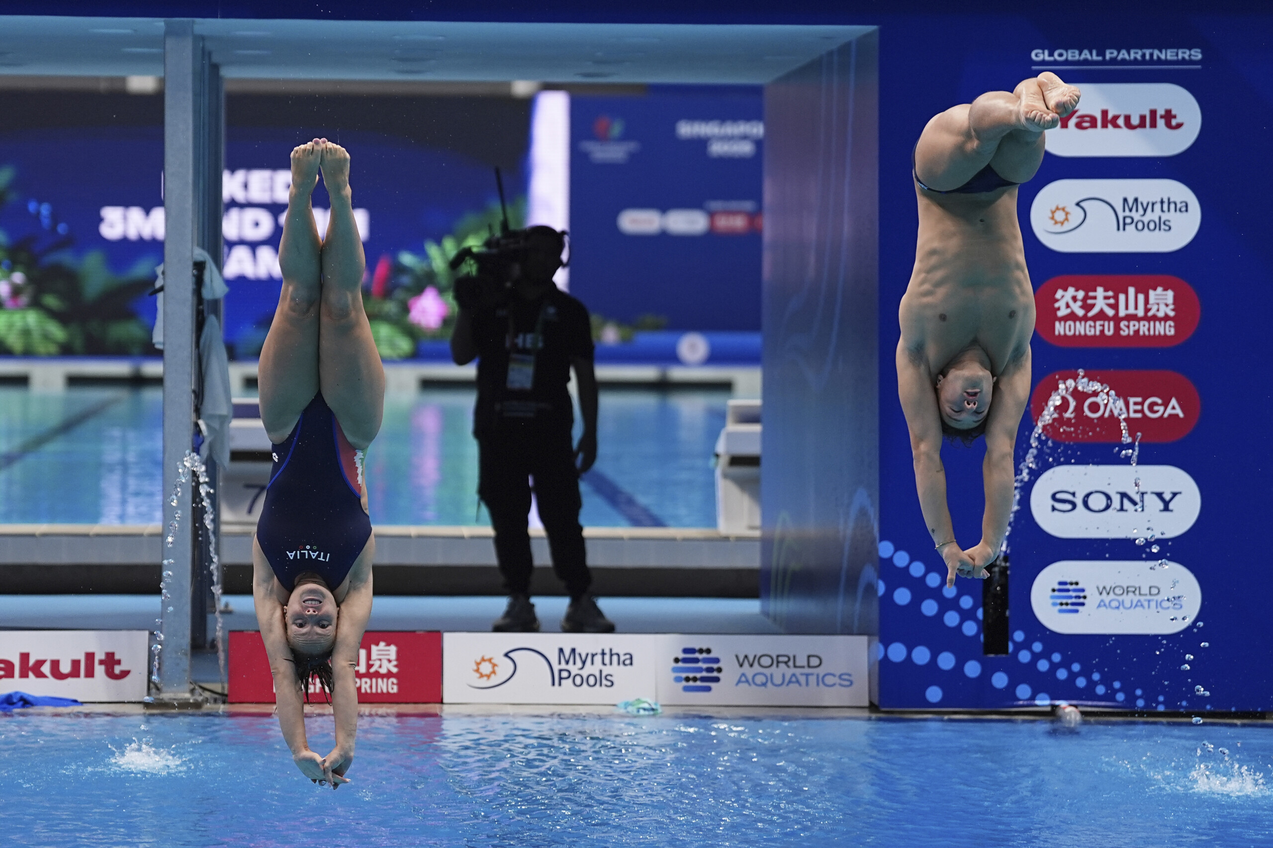 diving world championships santoro and pellacani win gold in 3m mixed springboard scaled