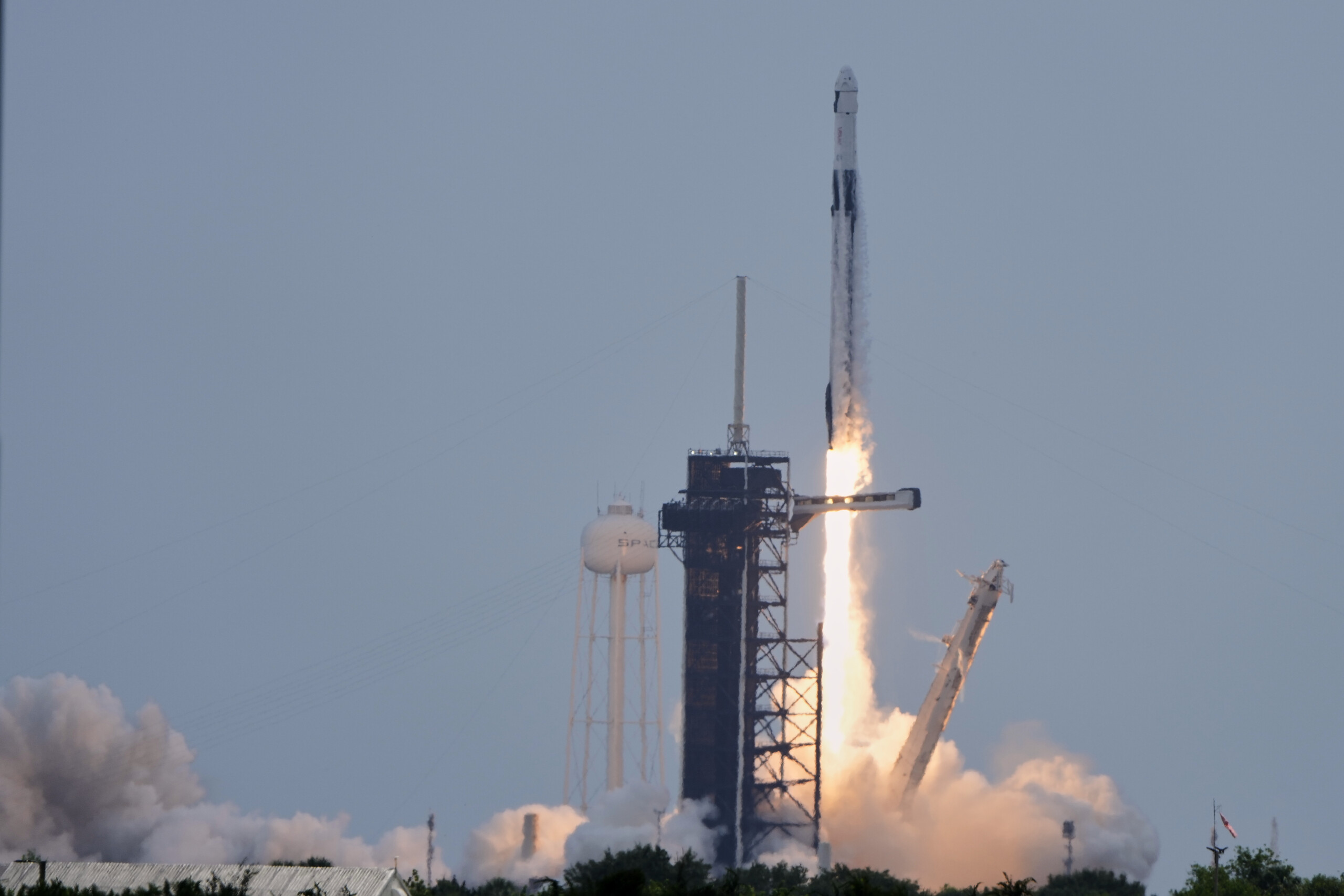 space crew dragon capsule docks with iss crew lands scaled