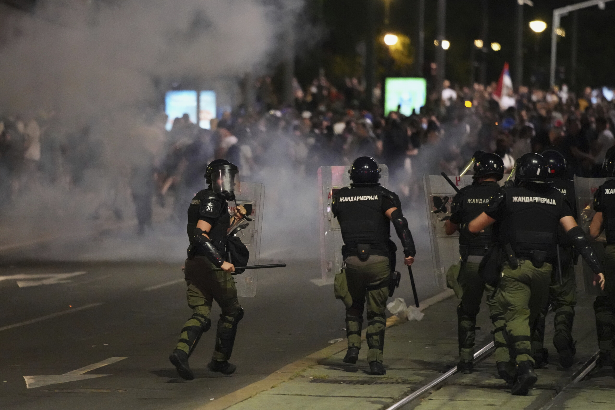 serbia an italian citizen among those arrested in anti government protests scaled