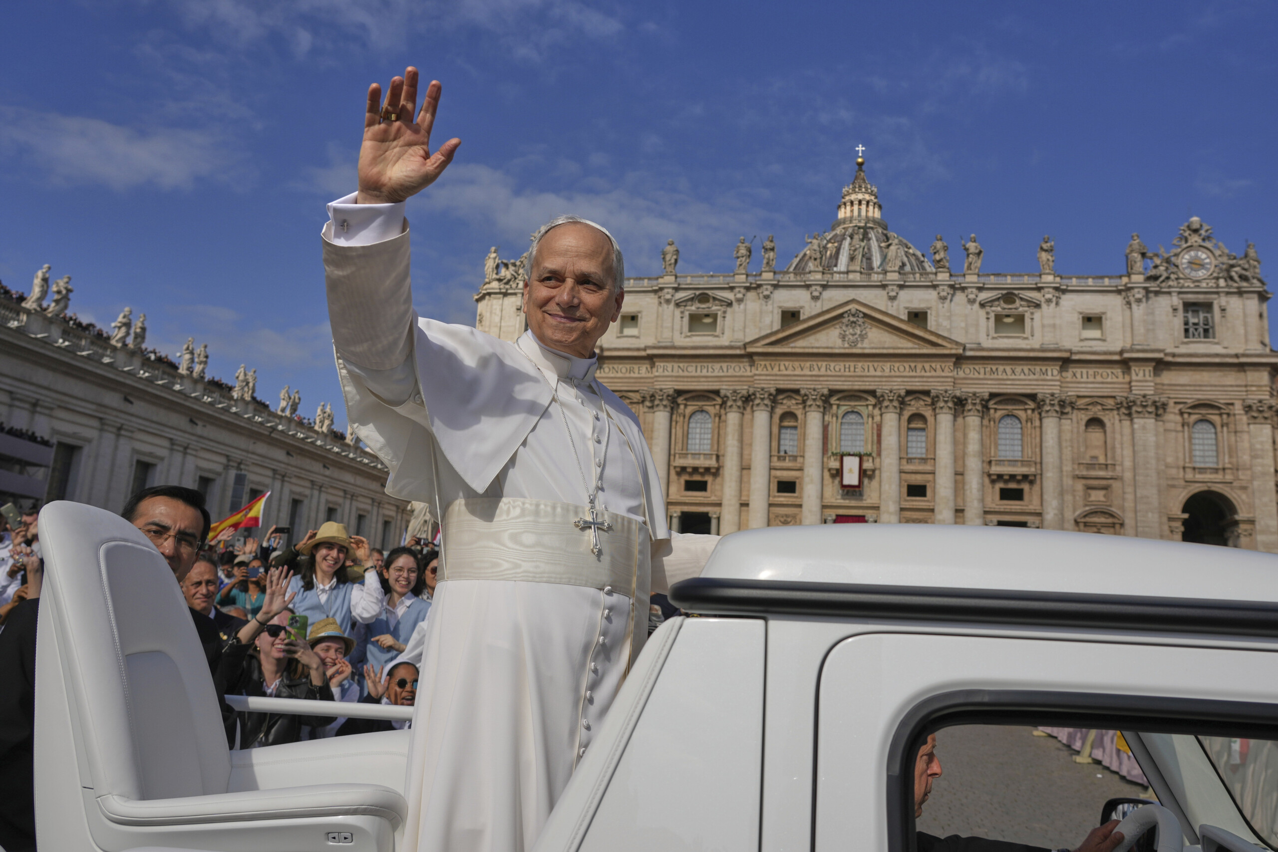 pope leo xiv we must bring the fire of love into the world not the fire of weapons scaled