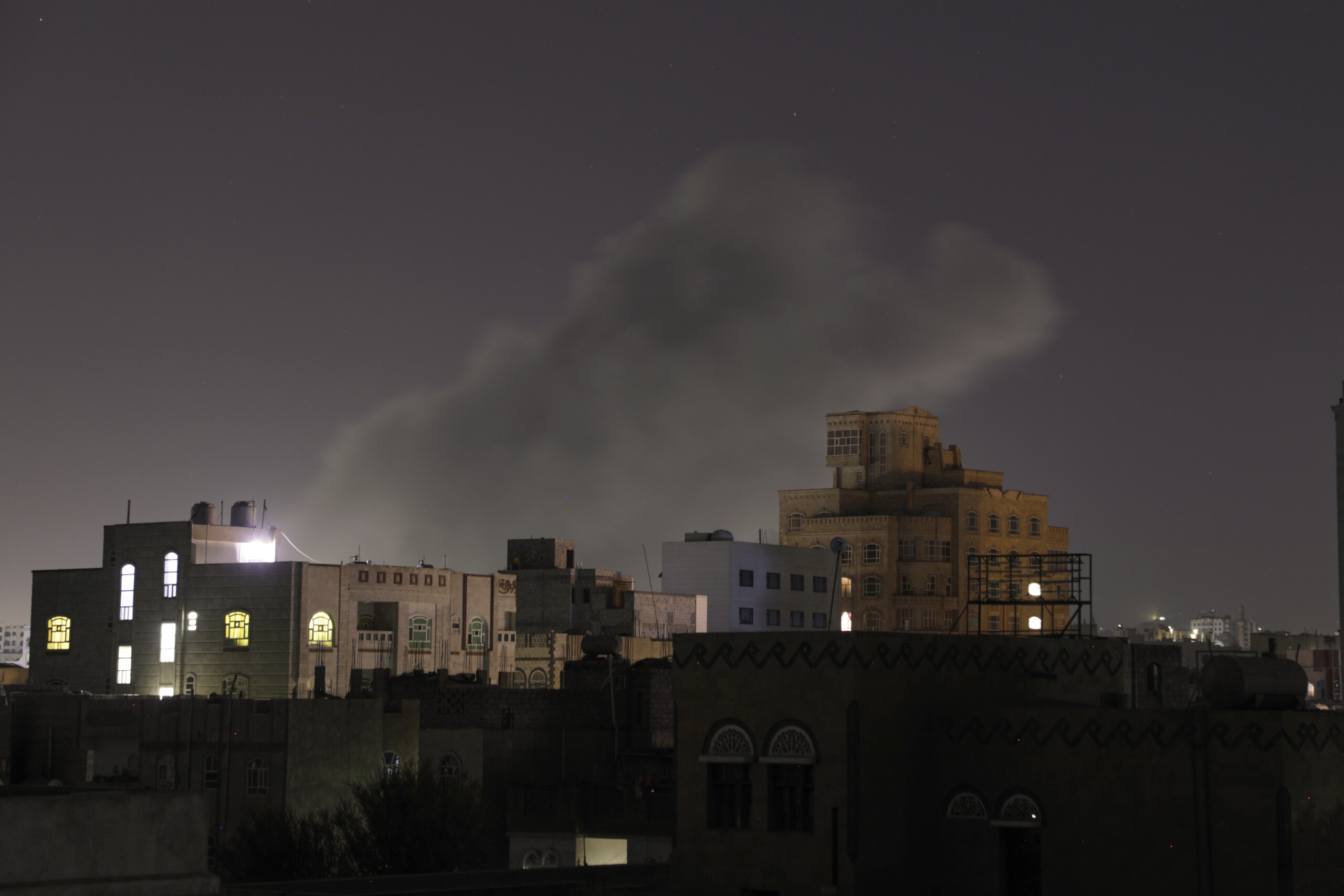 yemen israeli airstrike on sanaa in response to houthi scaled