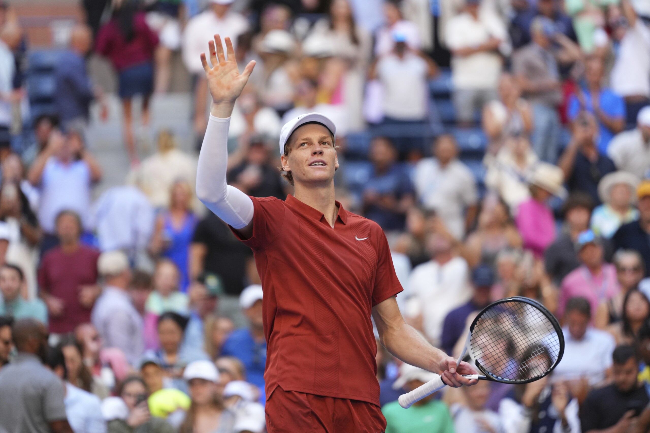 us open sinner beats bublik in three sets and advances to the quarter finals scaled