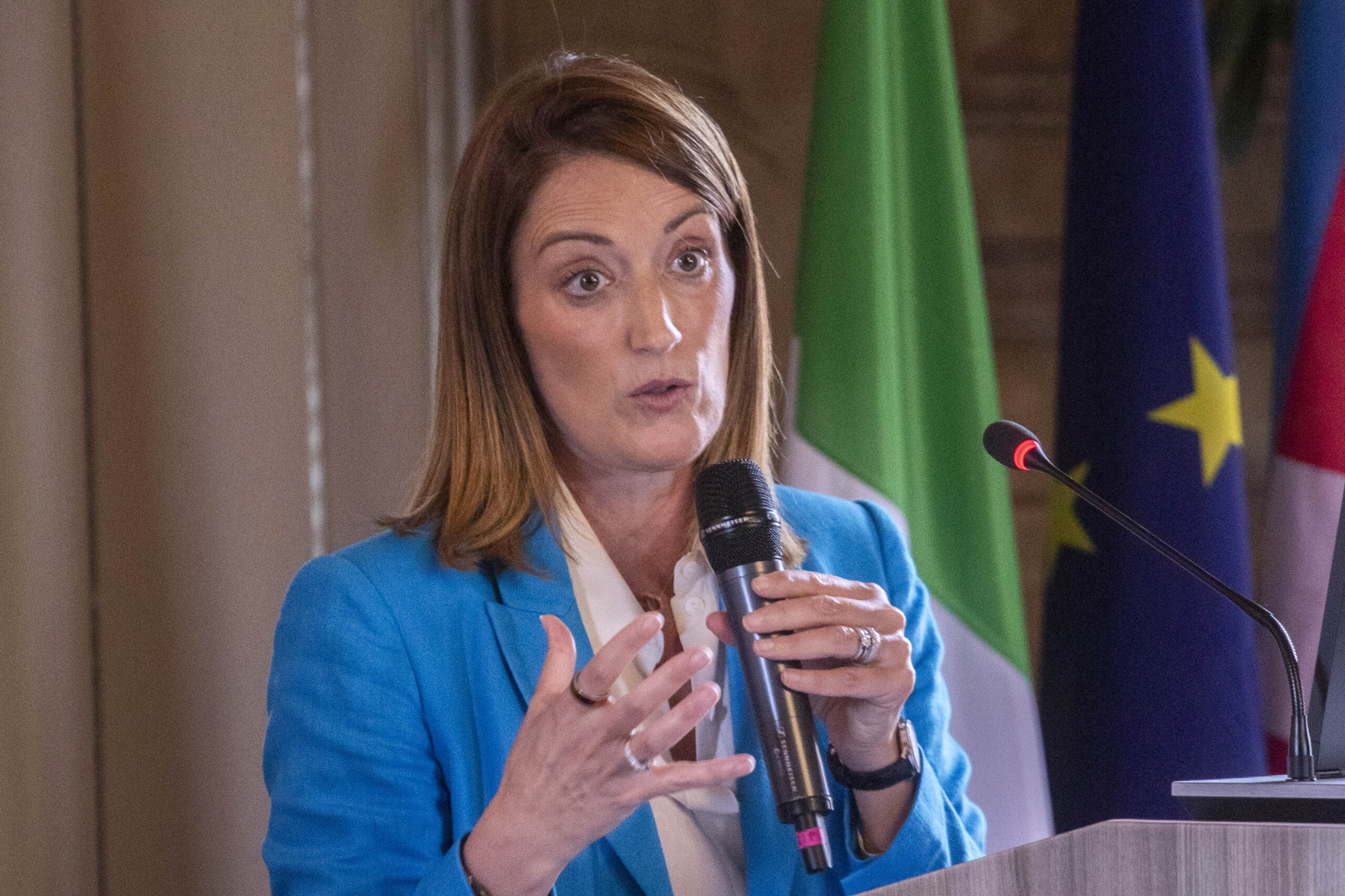 ukraine metsola meets stefanchuk at the g7 summit of speakers of parliament scaled