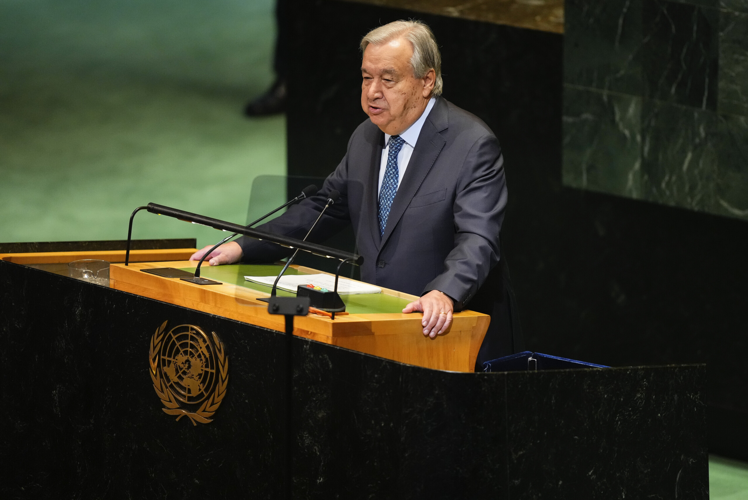 un guterres humanity has entered an era of upheaval and suffering scaled