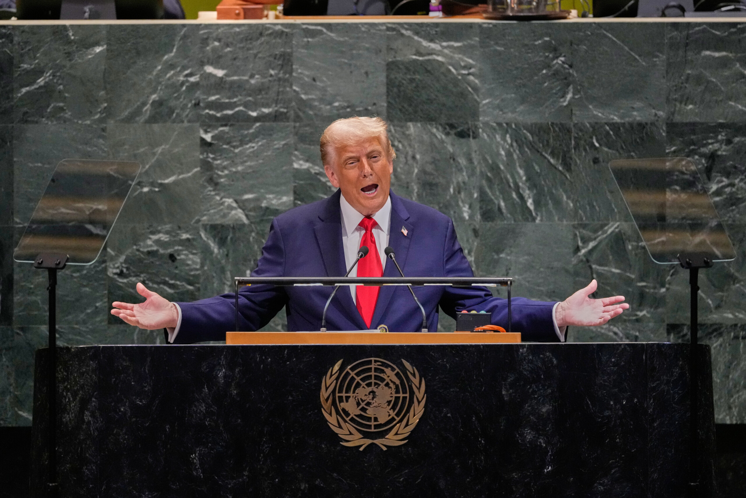 un trump begins speech by attacking biden and talking about his achievements scaled