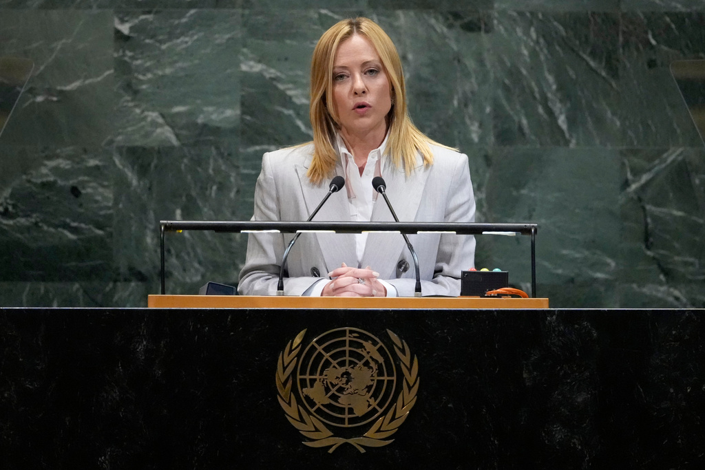 meloni at the un israel has exceeded the limits of proportionality russia has violated international law