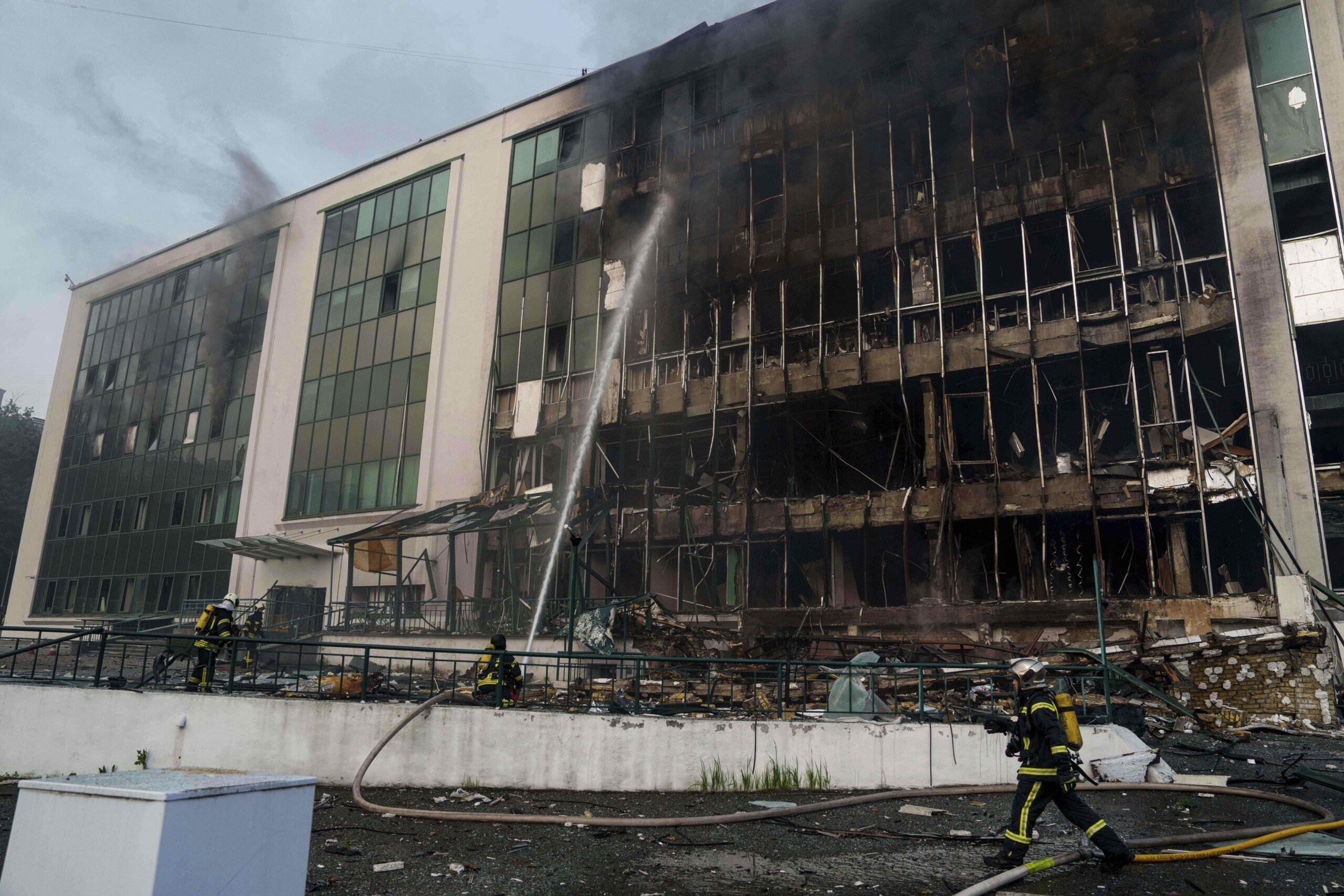 ukraine series of attacks in russia overnight 130 drones destroyed scaled