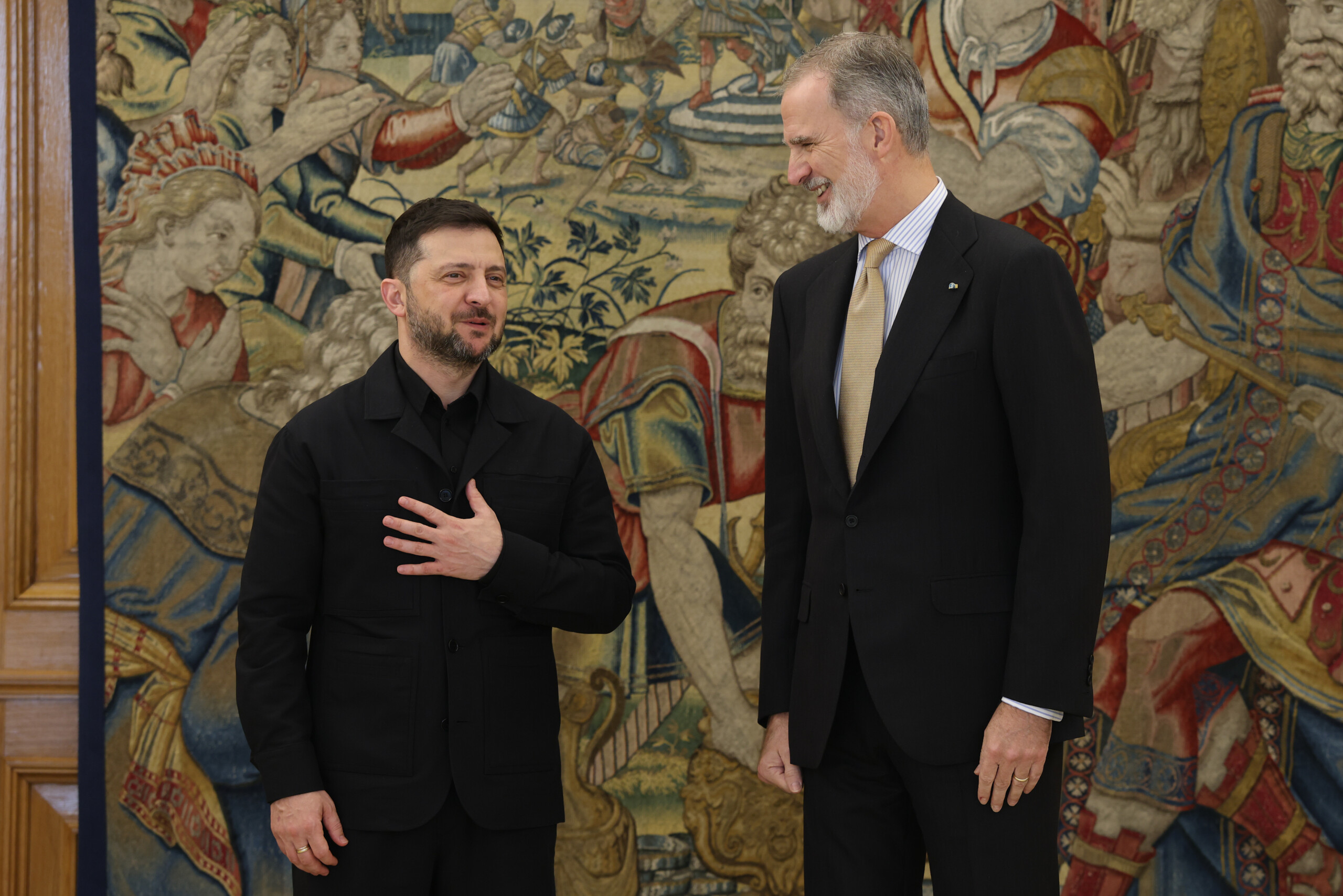 ukraine king of spain receives zelensky at the zarzuela palace scaled
