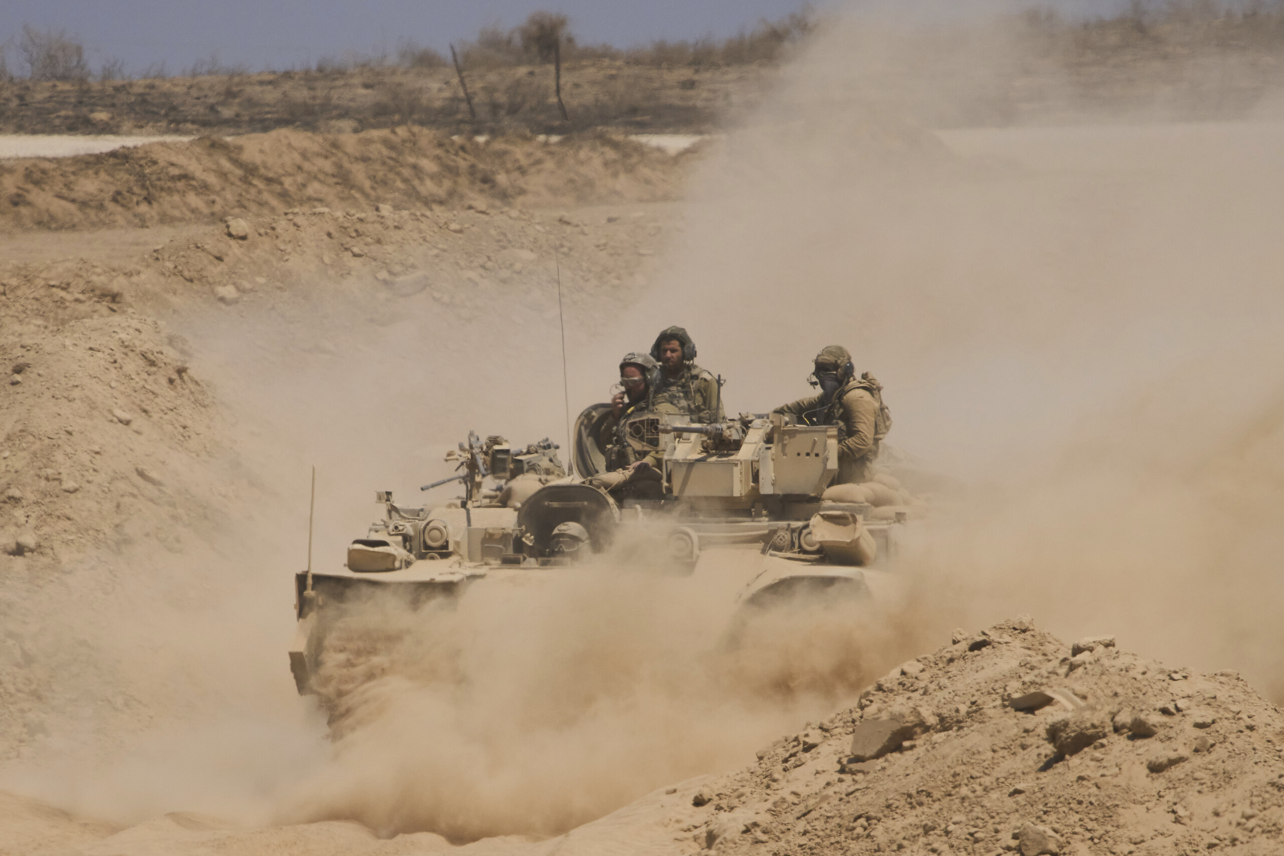 gaza idf three terrorists who crossed the yellow line killed scaled