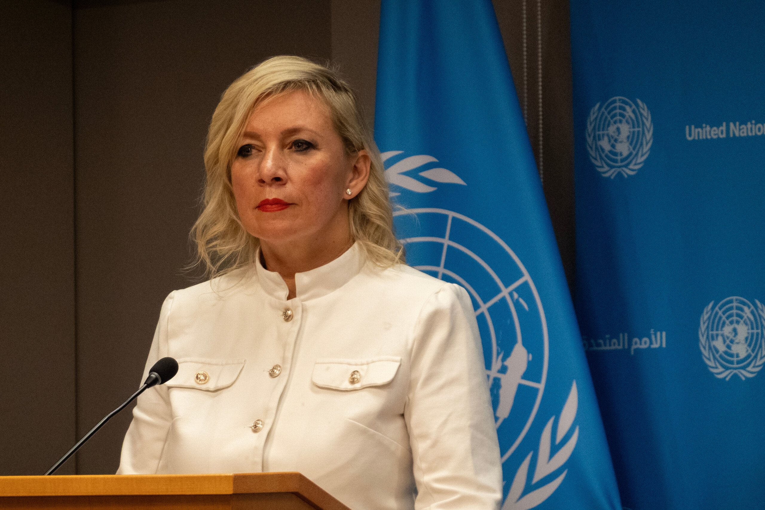 ukraine zakharova zelensky is a monster who drools blood on the west scaled