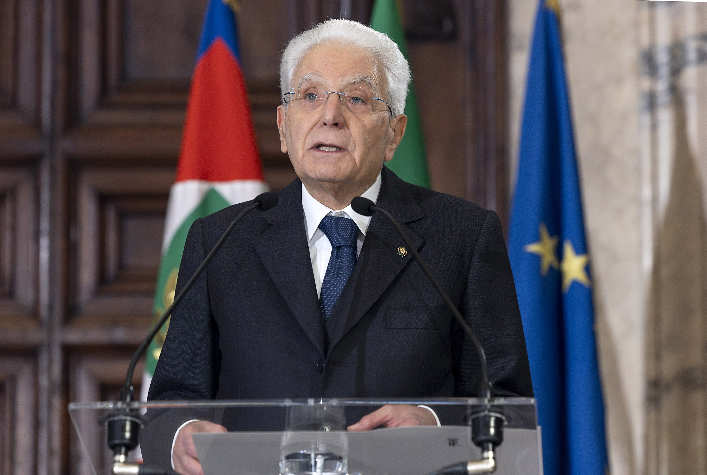 mattarella message to the pope italy repudiates war firmly committed
