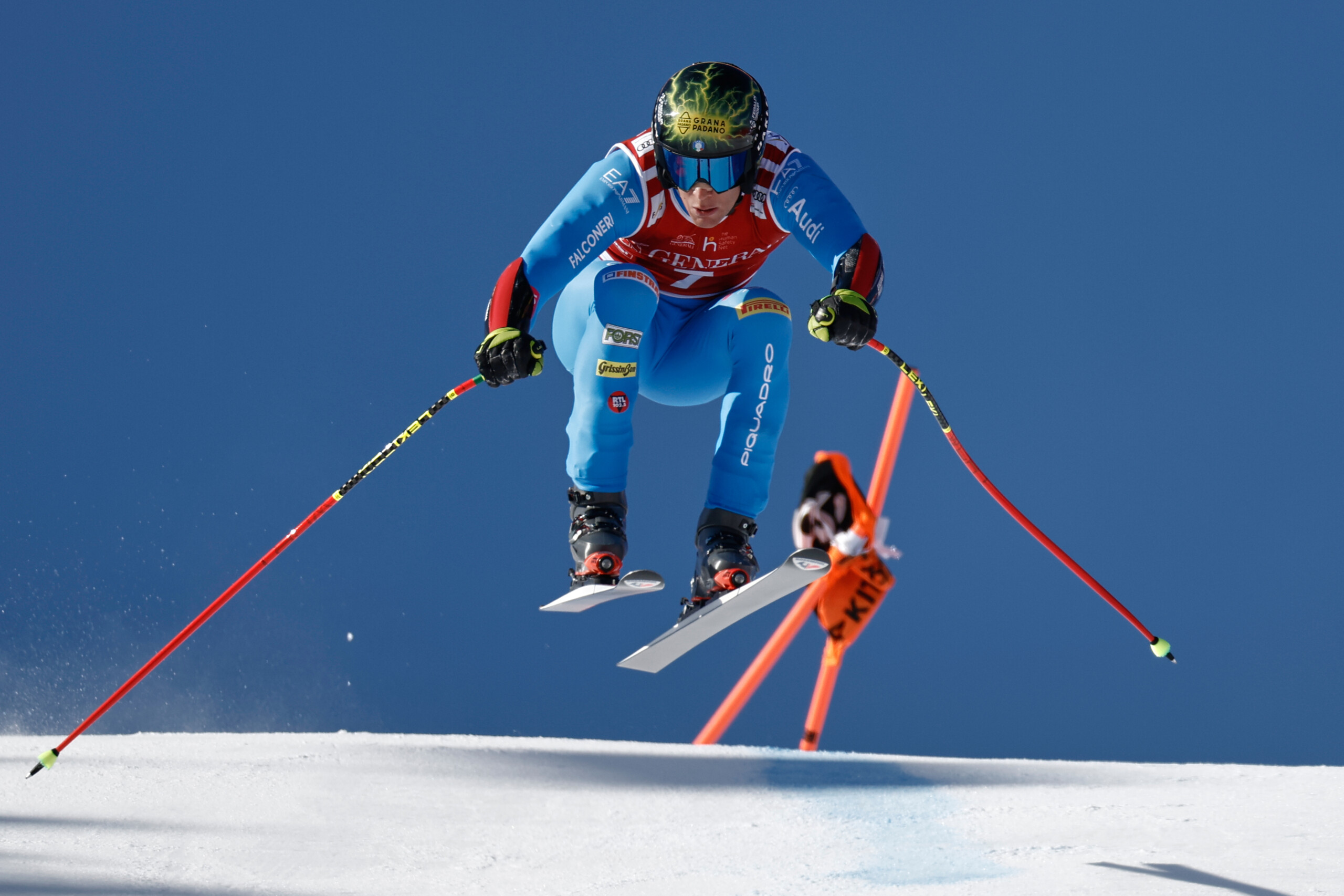 skiing italian triumph in the kitzbuhel downhill franzoni wins on the legendary streif scaled