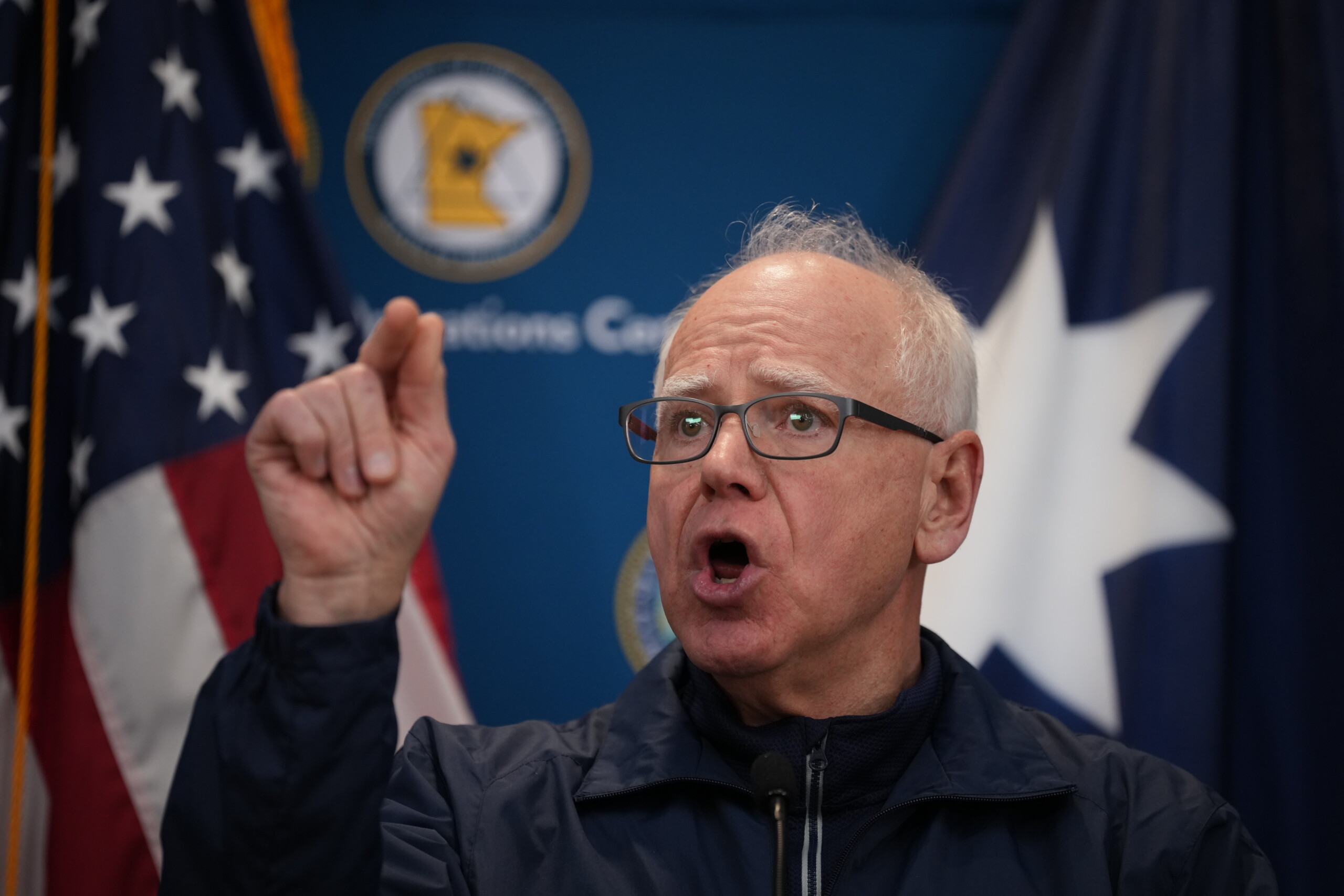 minneapolis tim walz trump should withdraw his 3000 officers scaled