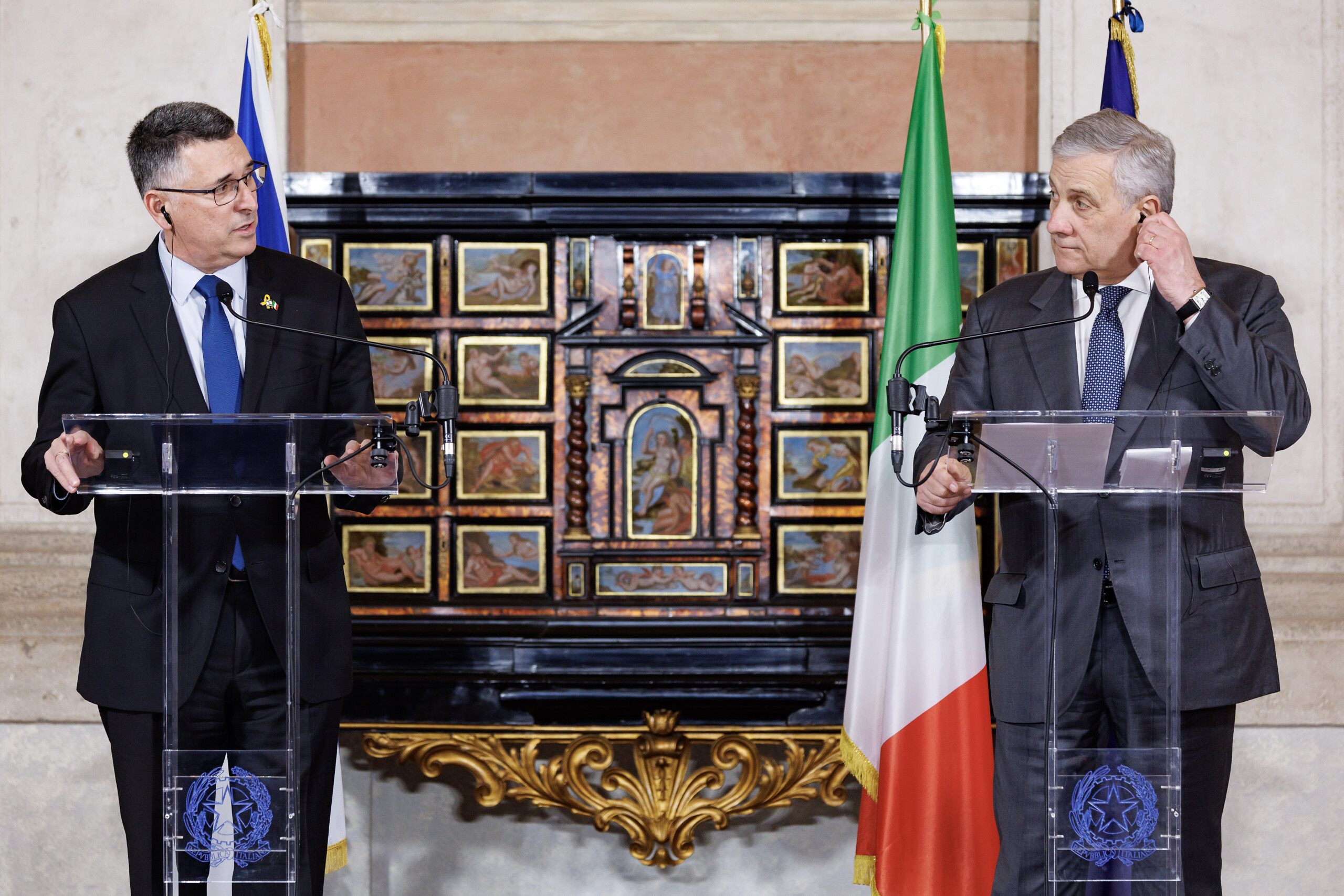 middle east carabinieri stopped by settler tajani summons israeli ambassador scaled