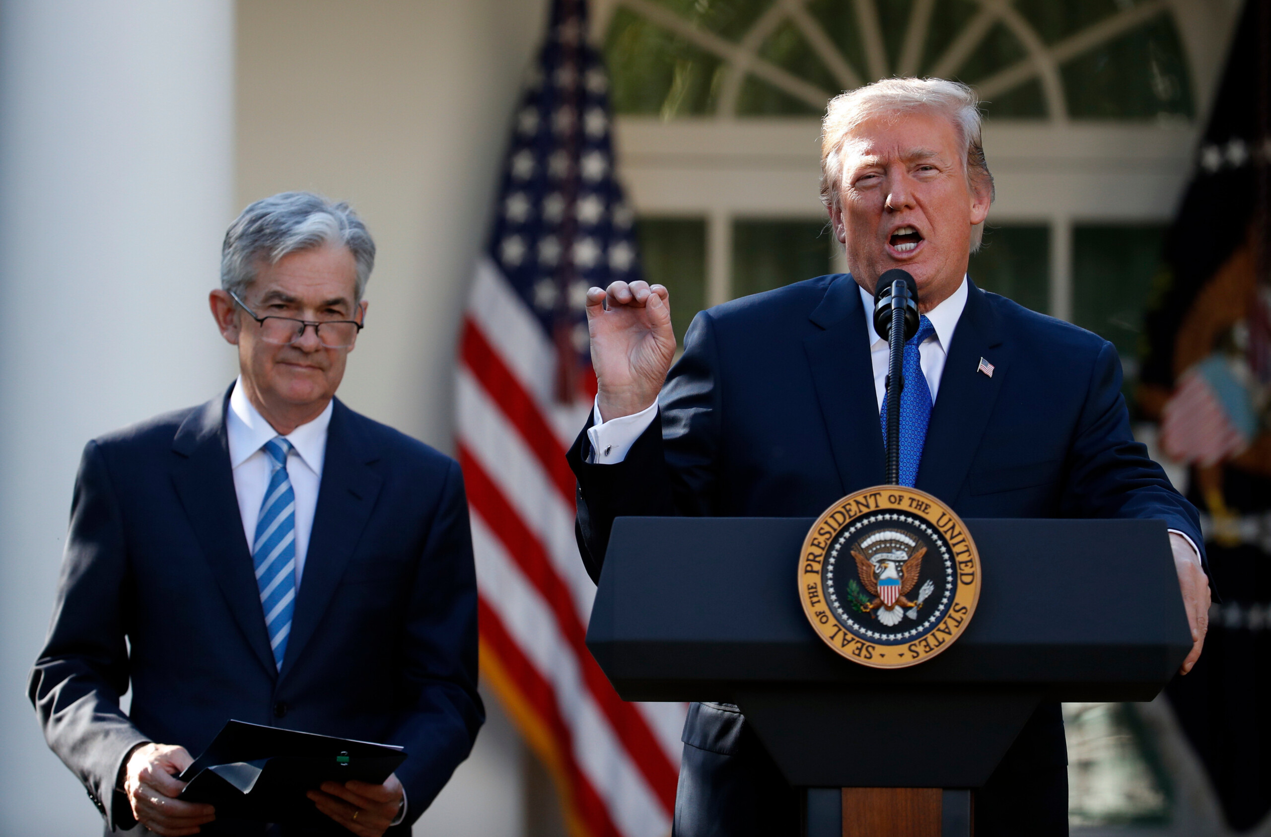 us trump powell is an idiot fed should lower rates immediately scaled