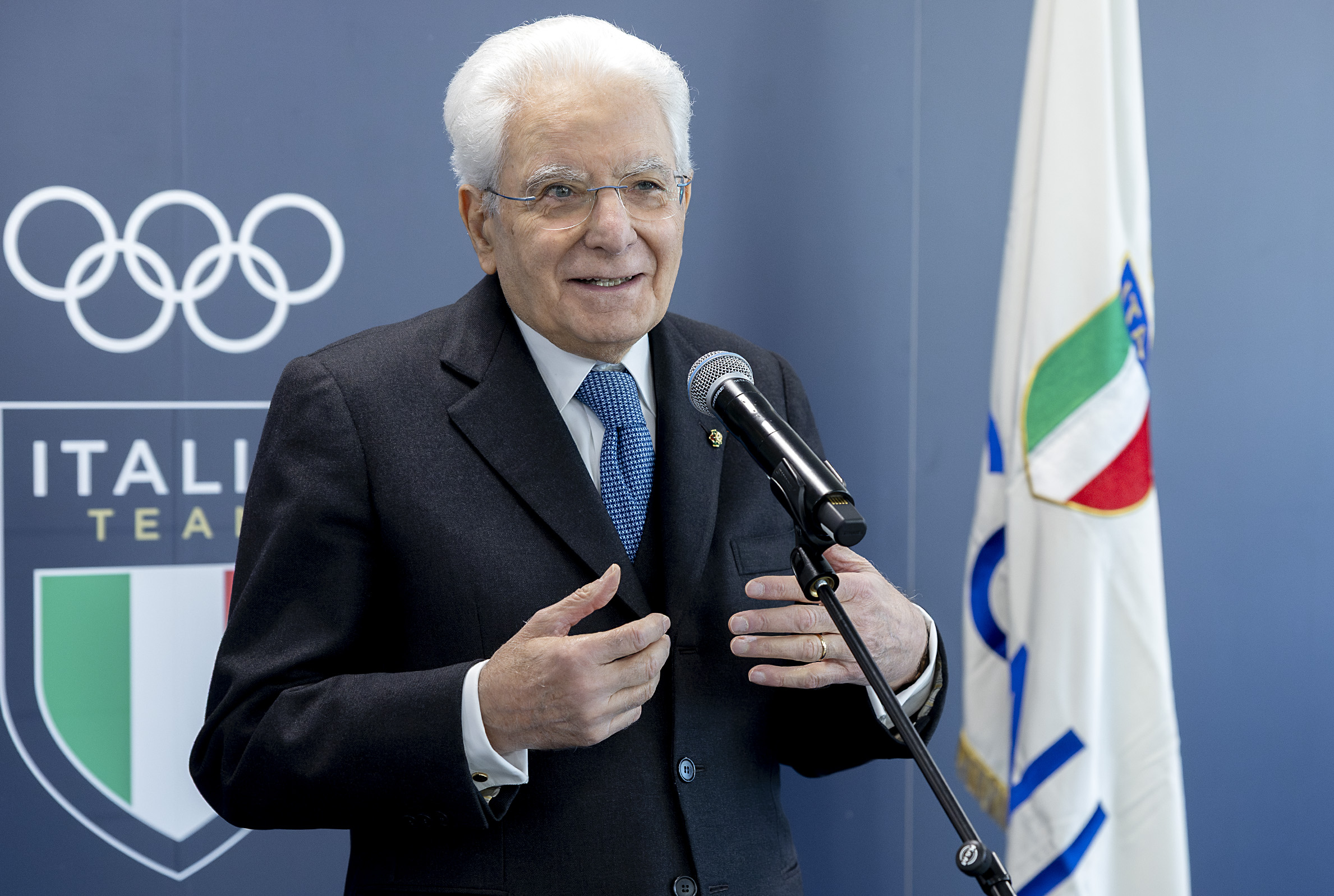 milan cortina mattarella arrives in cortina