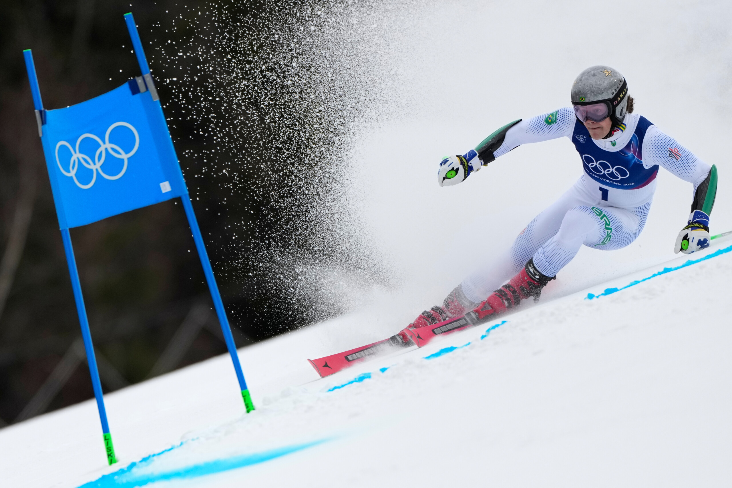 milano cortina luca pinheiro braathen leads first giant slalom run alex vinatzer eleventh scaled