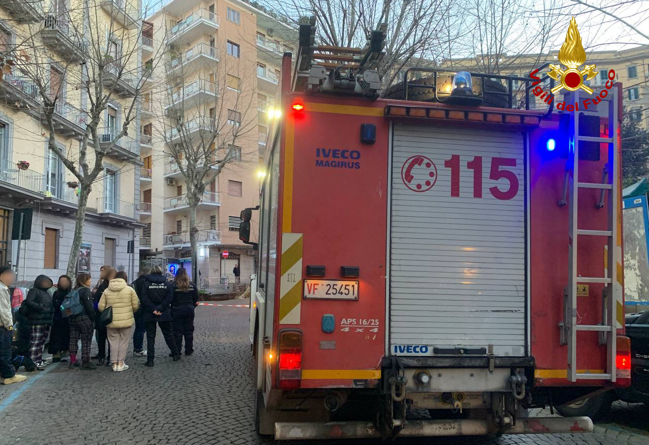 naples fire in via chiaia dome of teatro sannazaro damaged