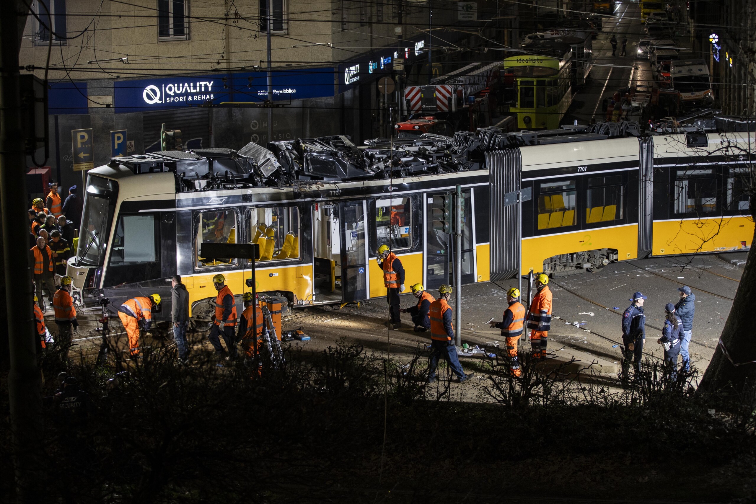 tram derails in milan drivers shoes seized scaled