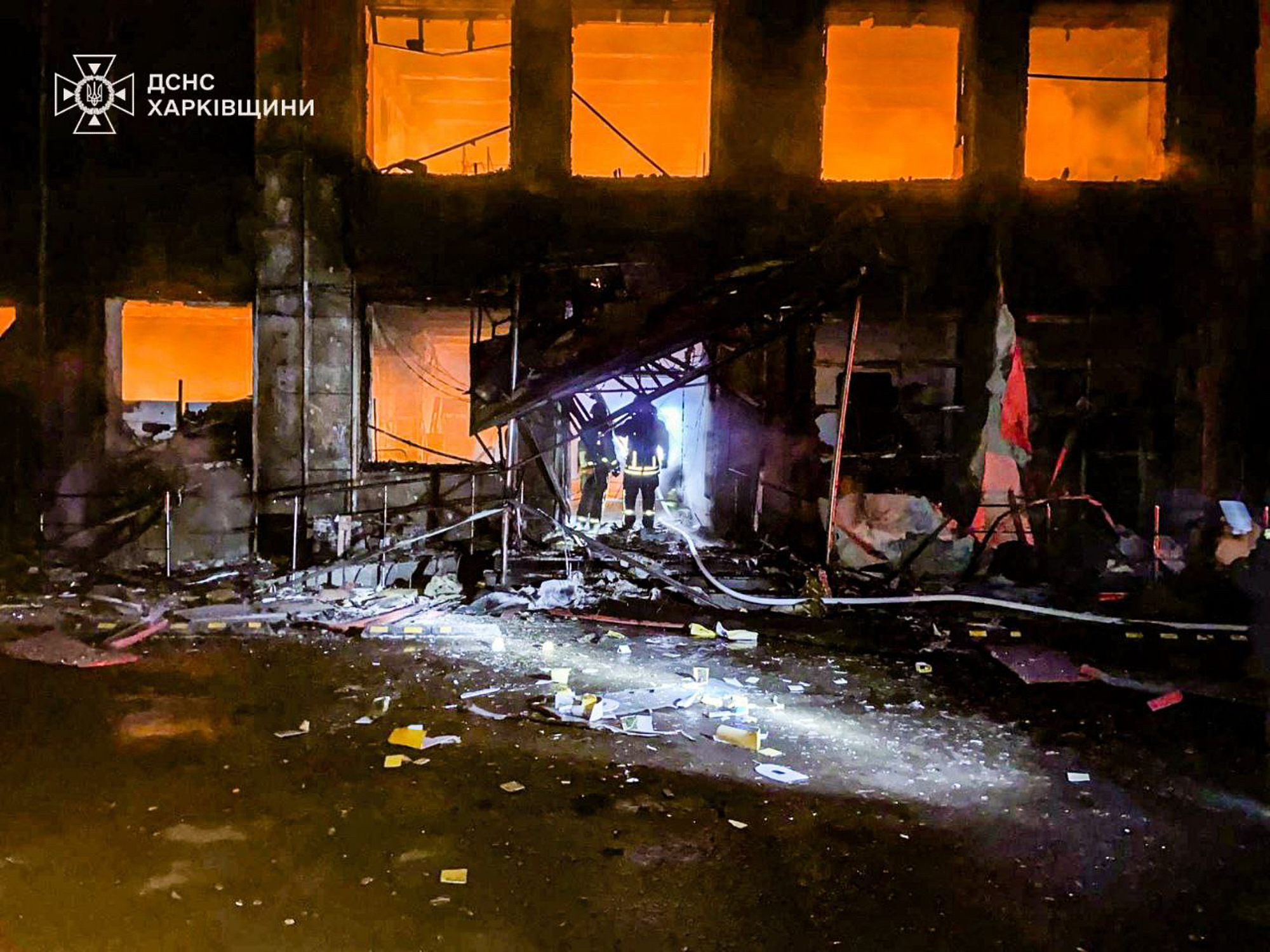 ukraine russian attack on kharkiv leaves four dead and ten wounded