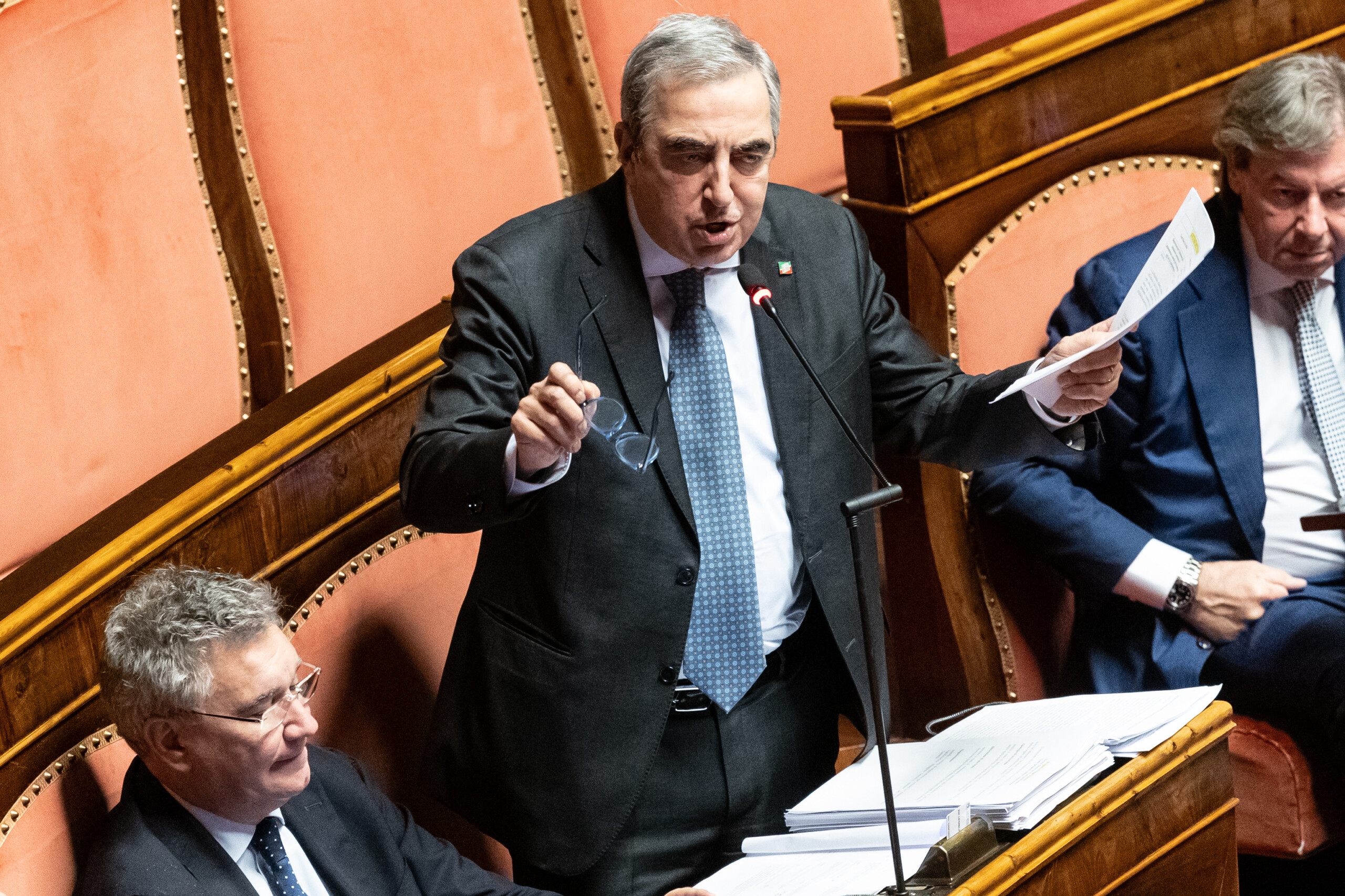 Gasparri: ‘I have decided on my own initiative to step down as group leader; we will press ahead with consistency’ 1 gasparri i have decided on my own initiative to step down as group leader we will press ahead with consistency scaled