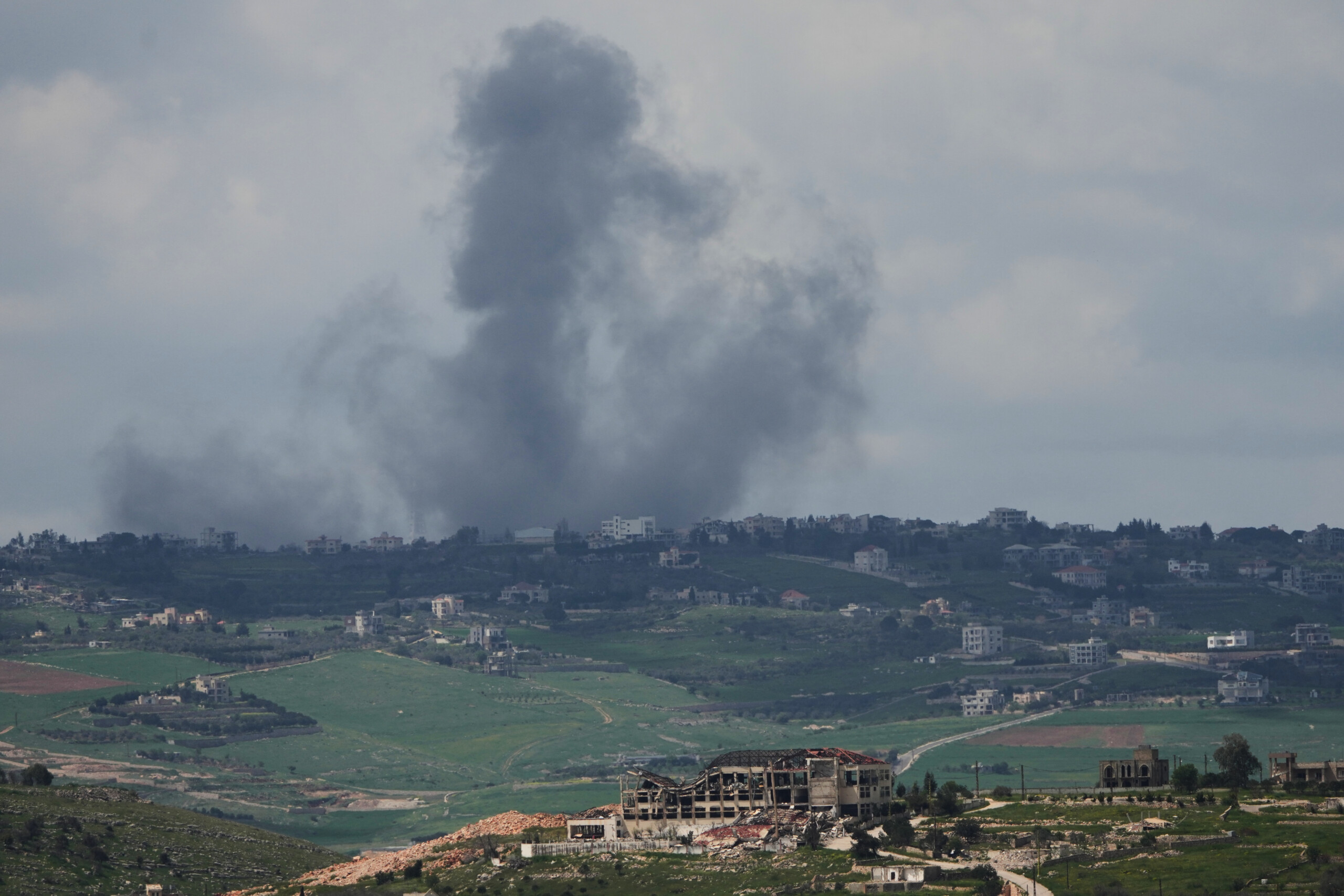 hezbollah fires rockets at northern israel one person slightly injured scaled