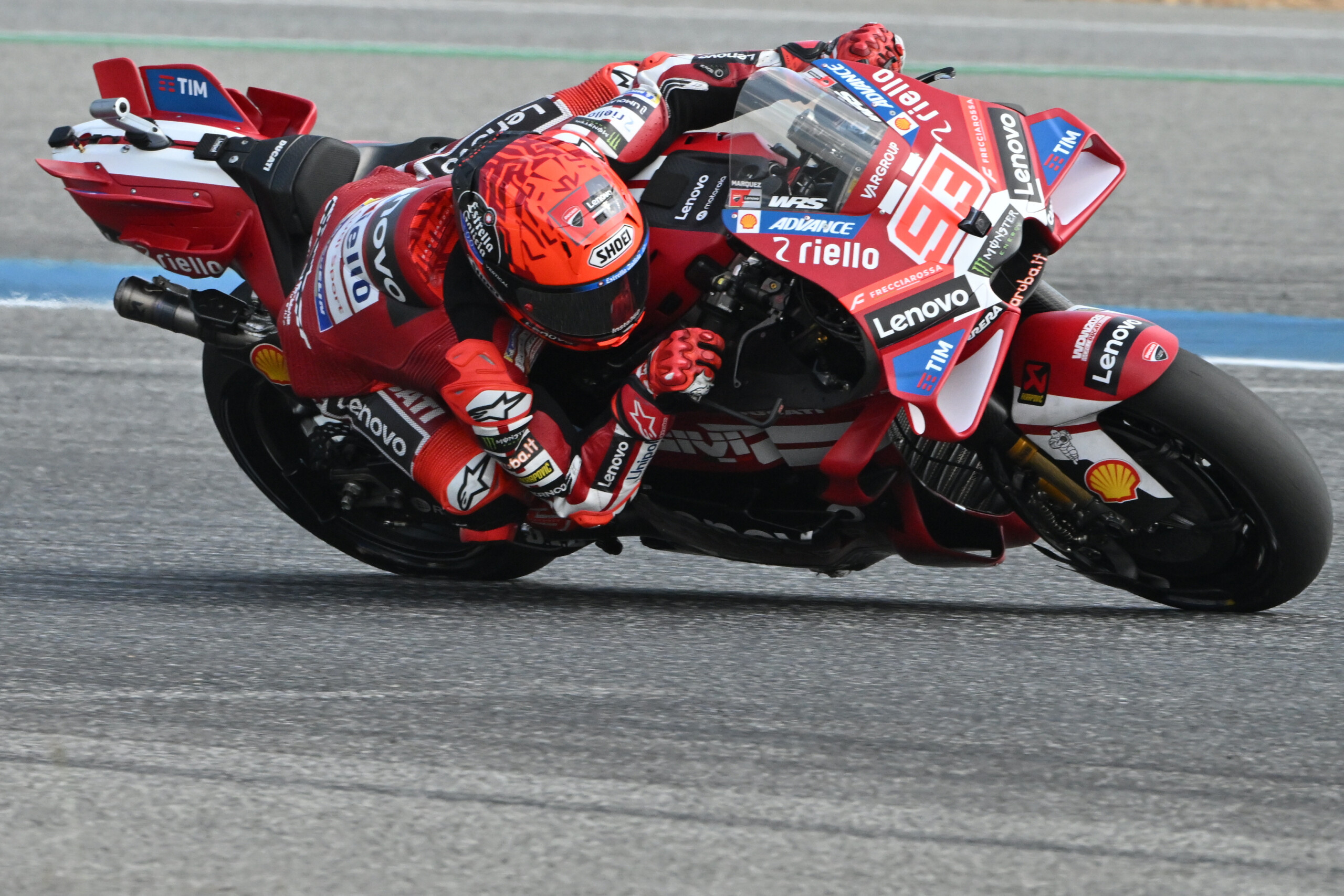 motogp marc marquez wins the spanish sprint in the rain bagnaia finishes second scaled