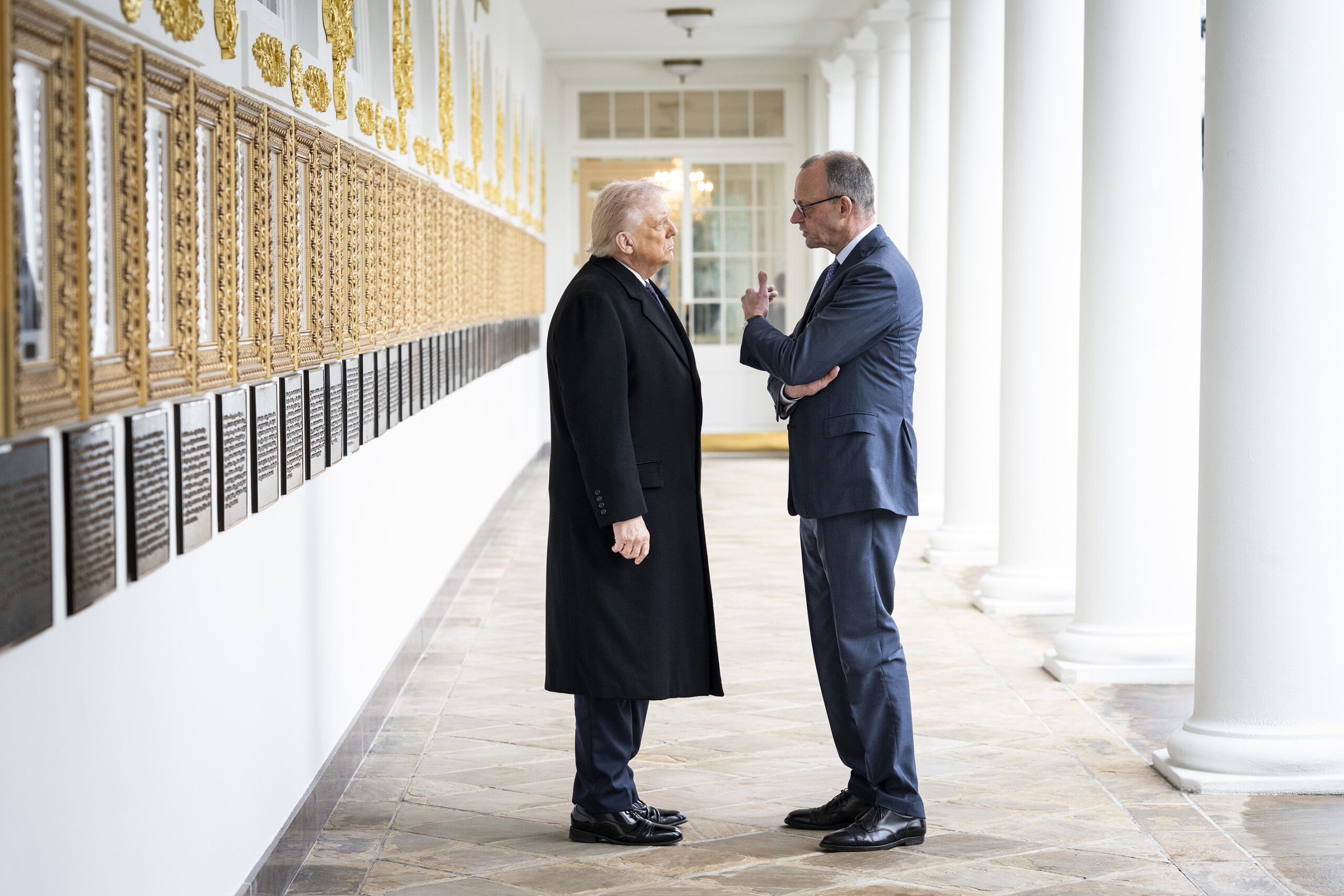 iran berlin merz trump close contact despite differing opinions scaled