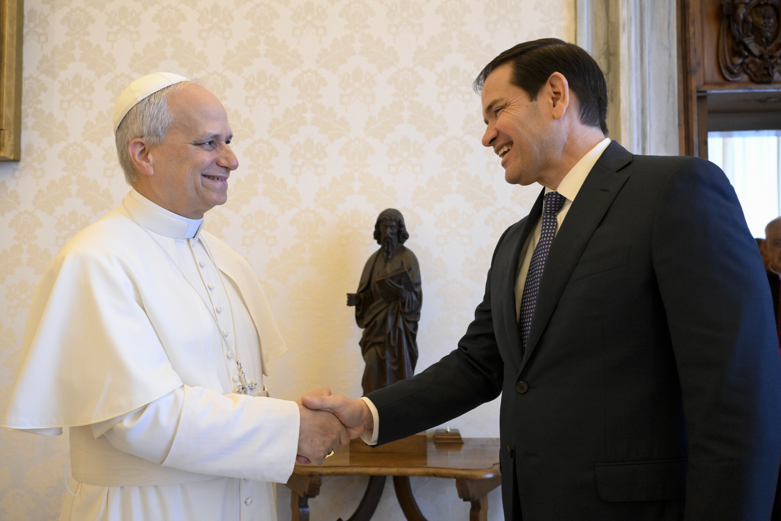 vatican pope leo xiv will receive rubio on 7 may he will also meet with parolin scaled