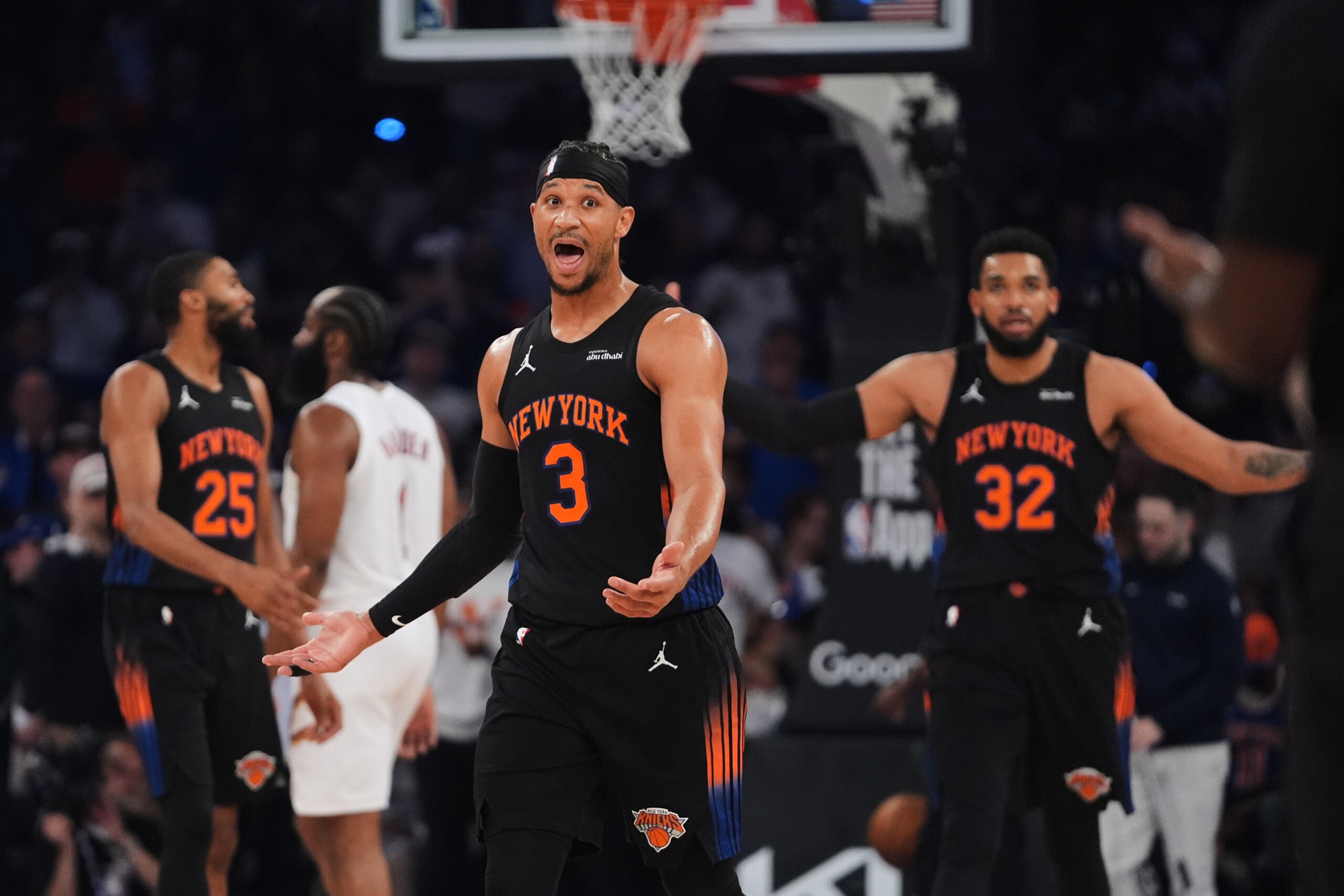 nba playoffs new york keep their winning streak alive thrashing the cavs to take a 2 0 lead in the series scaled