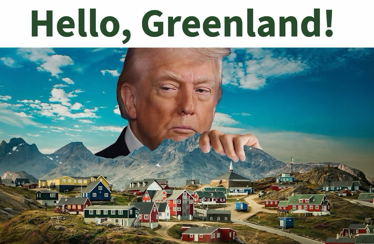 hello greenland trump posts ai generated image