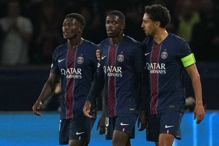 psg dembele and marquinhos arsenal are strong but we want to do it again