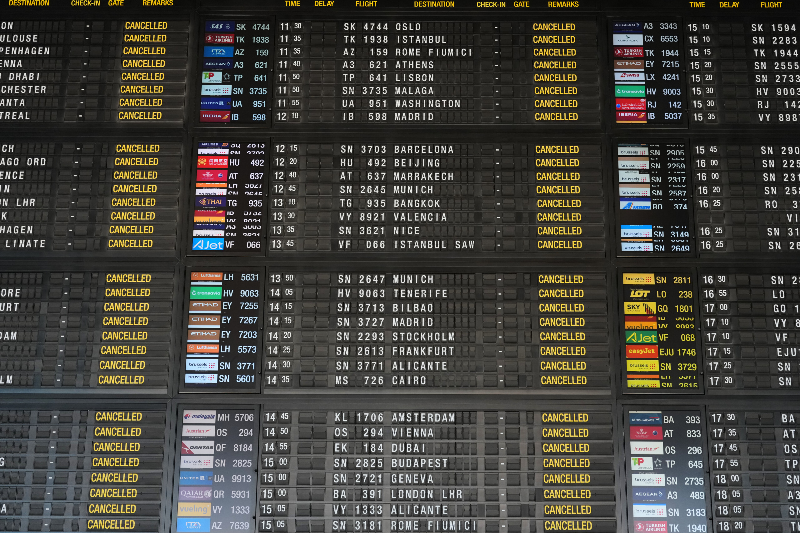 belgium surprise strike 200 flights canceled to and from brussels scaled