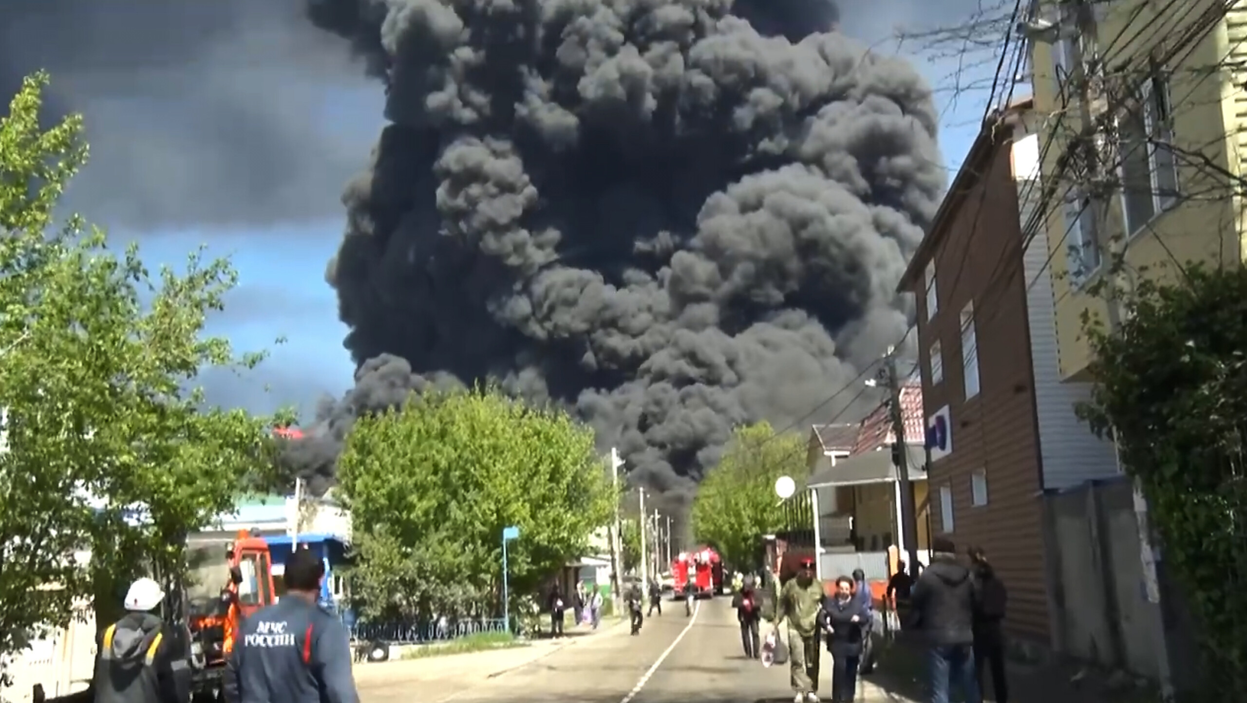 russia oil terminal in st petersburg on fire scaled